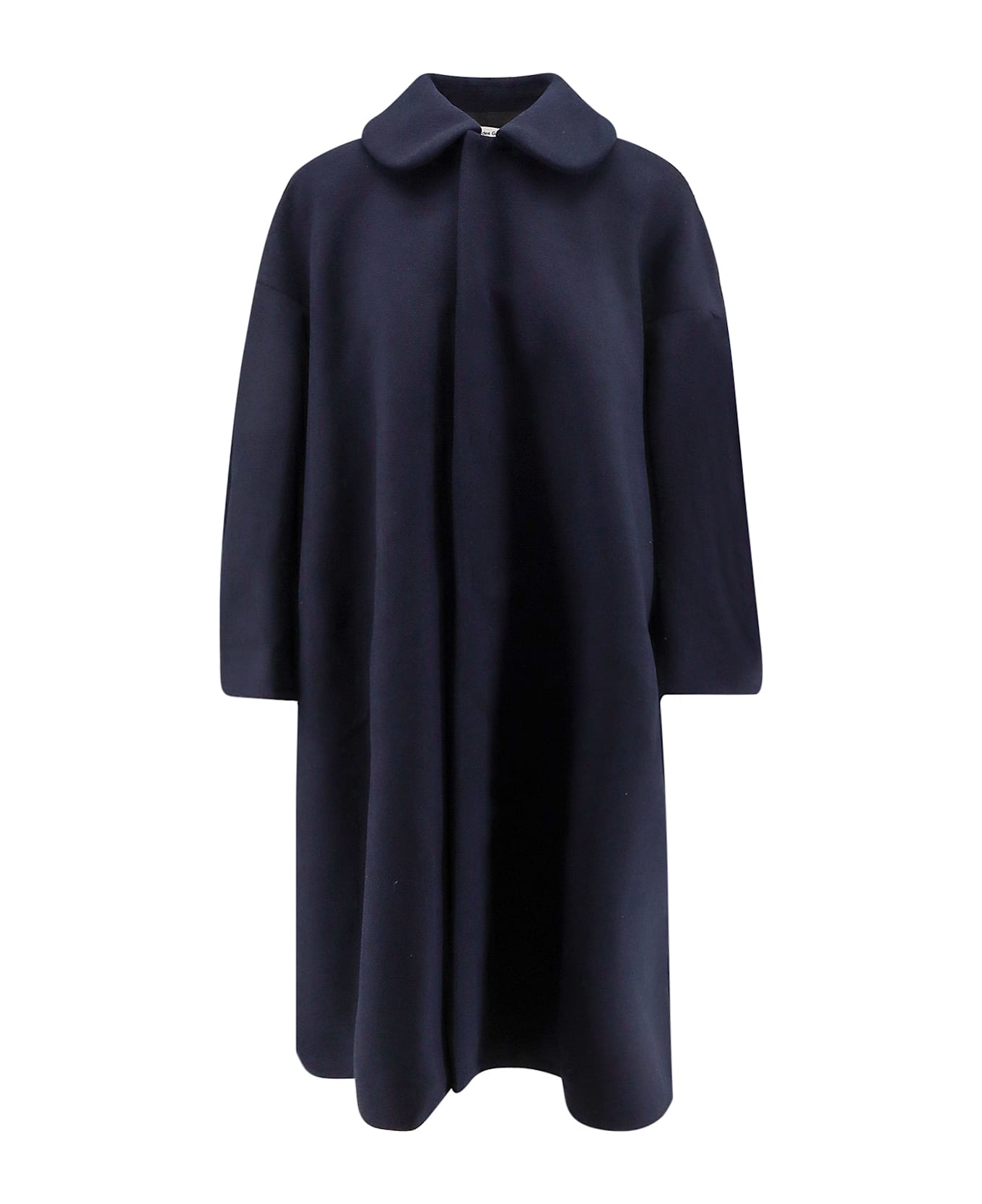Comme des Garçons Play Crepe Oversize Coat - Blue