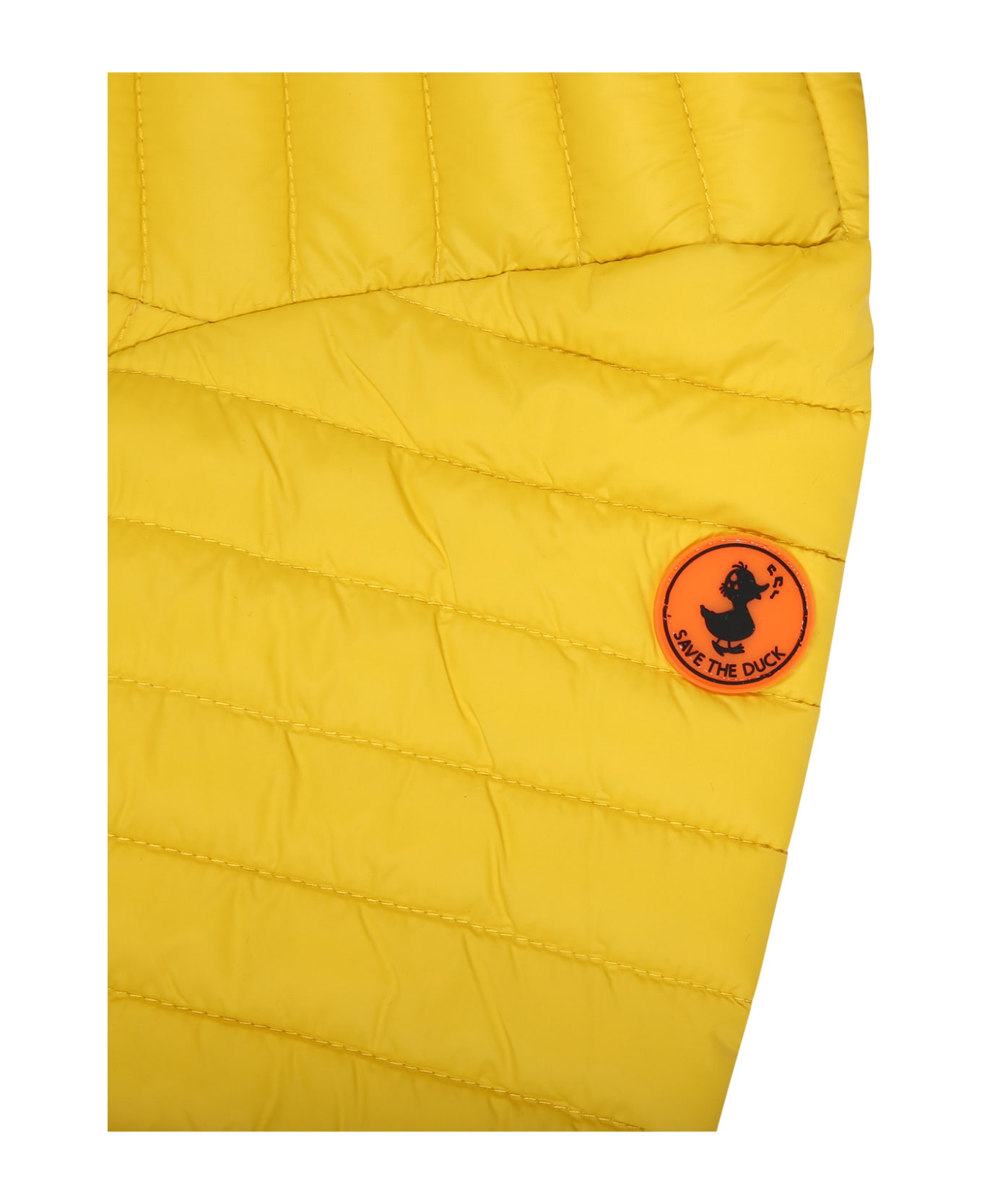 Save the Duck Yellow Downn-jacket Nene For Baby Boy With Logo - Yellow コート＆ジャケット