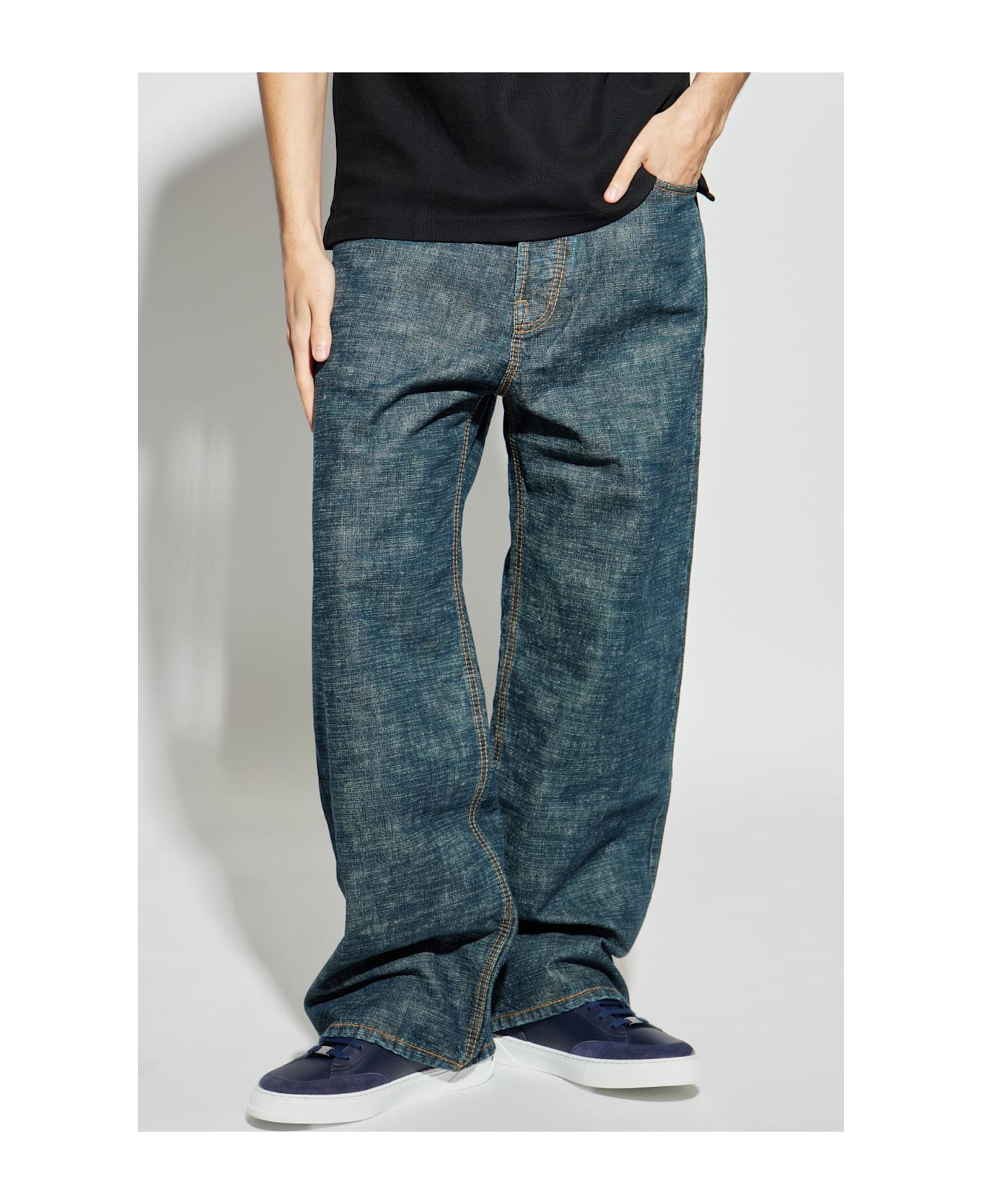 Lanvin Wide-leg Jeans - Navy Blue