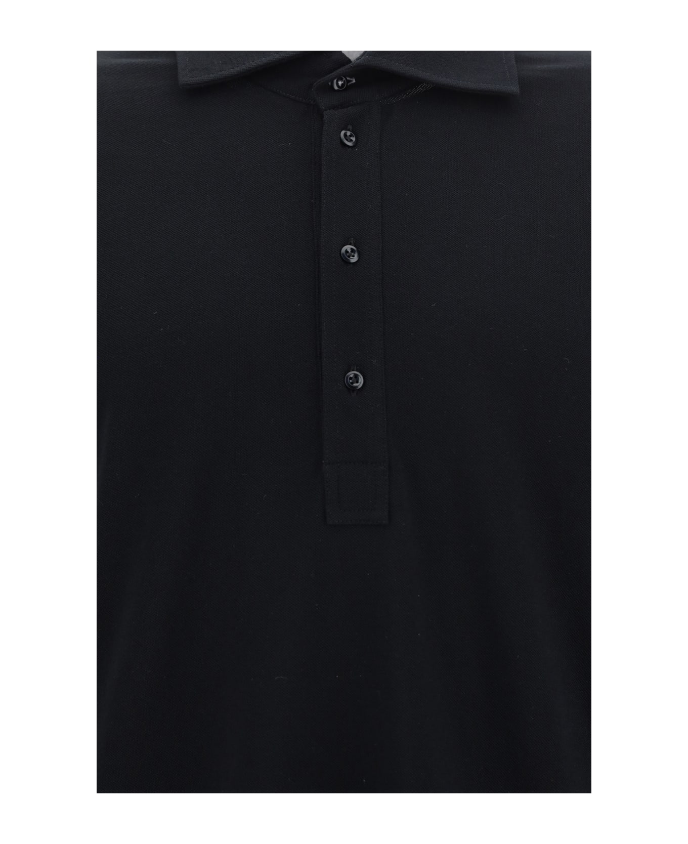 Brunello Cucinelli Long Sleeve Jersey - Nero ポロシャツ