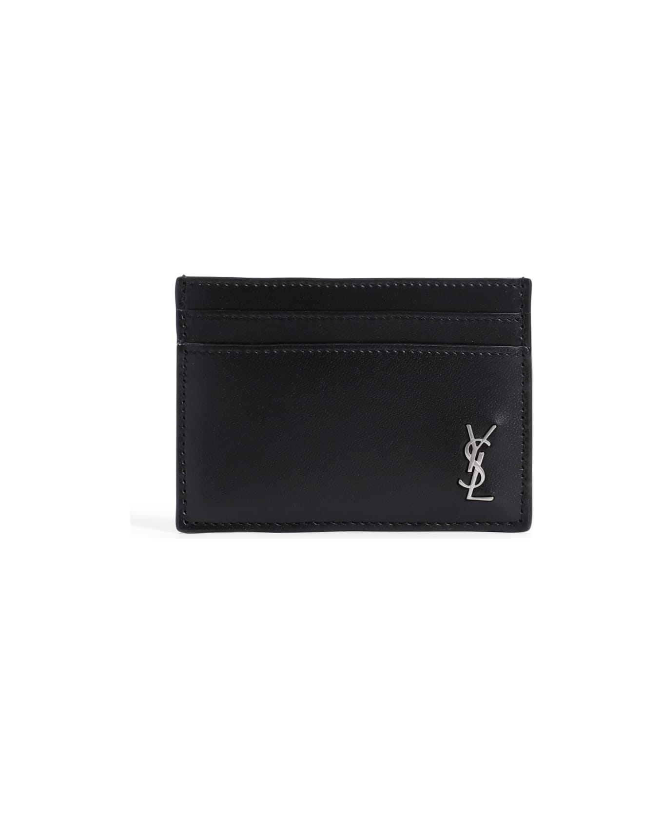 Saint Laurent Tiny Cassandre Wallet - black 財布