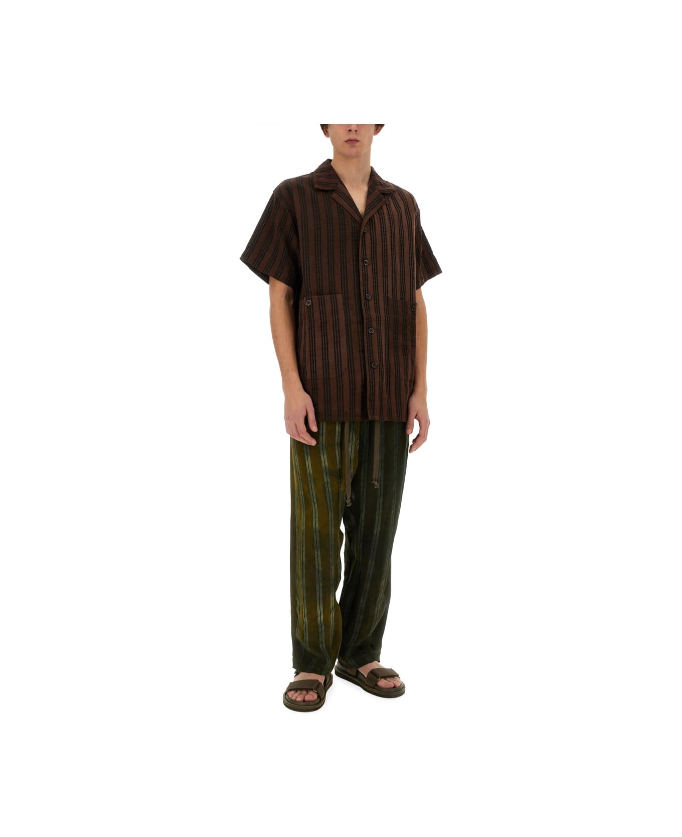 Uma Wang Striped Shirt - MULTICOLOUR
