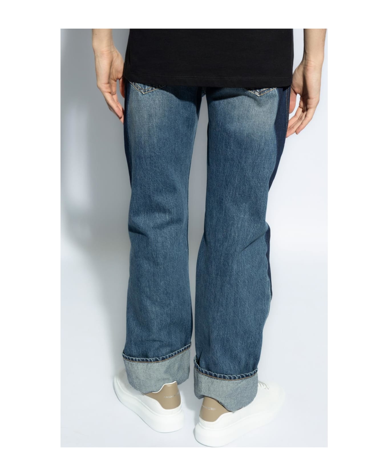 Alexander McQueen Jeans With Logo - BLUE