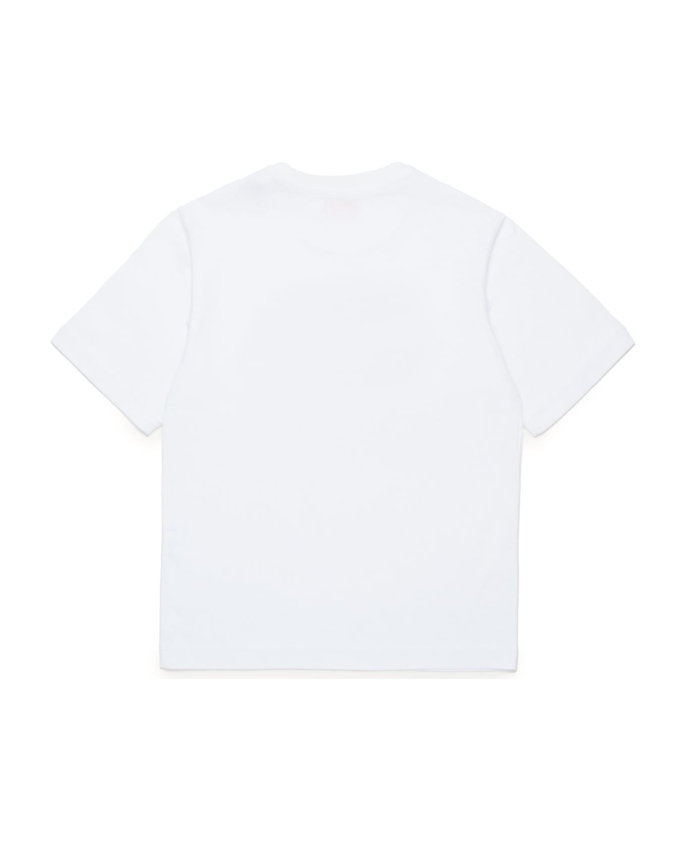 Diesel Tjustbigoval Over T-shirt Diesel Oval D Branded T-shirt - Bianco Tシャツ＆ポロシャツ