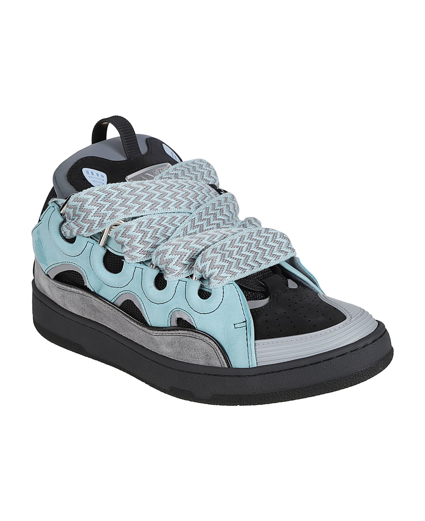 Lanvin Curb Sneakers - Light Blue/Anthracite