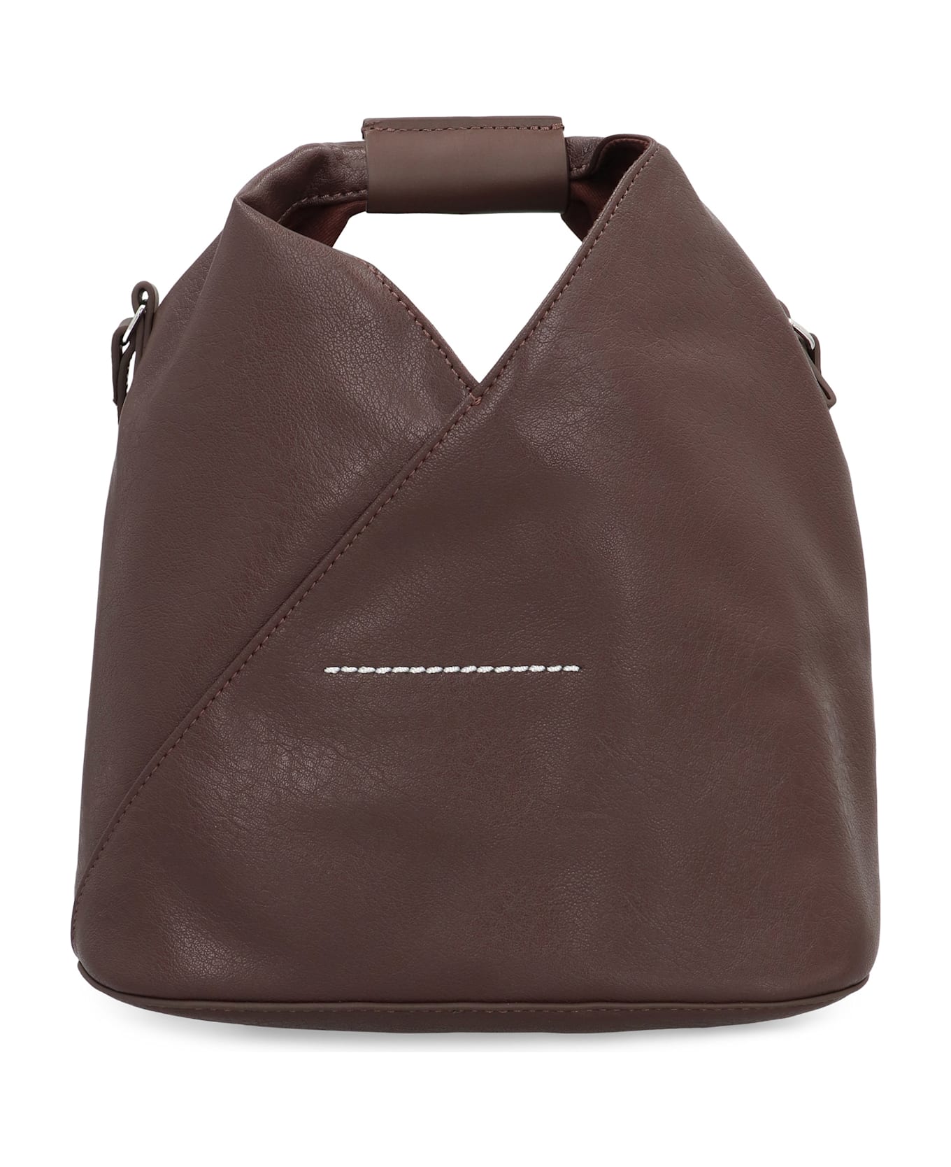 MM6 Maison Margiela Borsa A Tracolla Giapponese In Ecopelle. - brown
