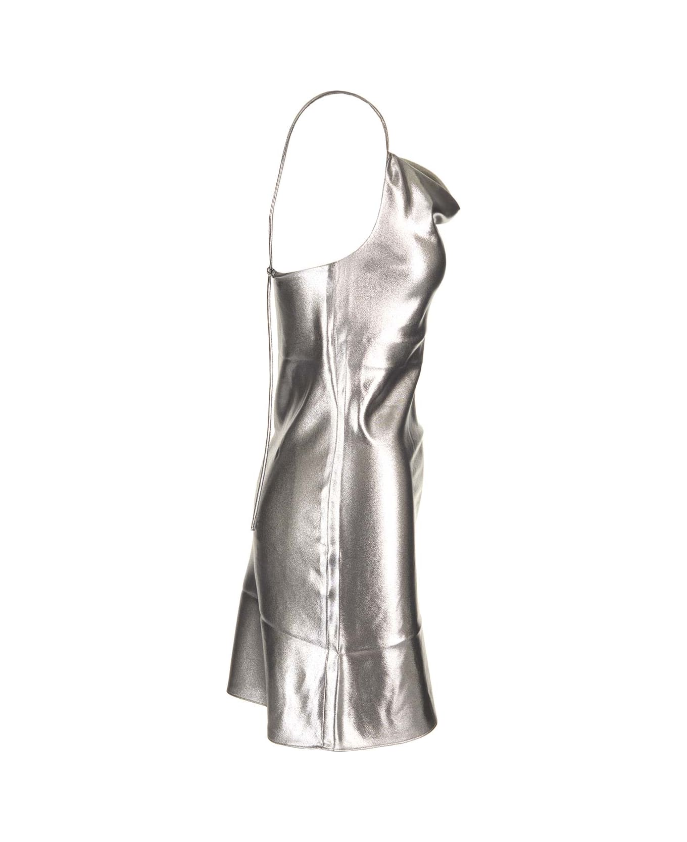 Rotate by Birger Christensen Mini Slip Dress - Silver