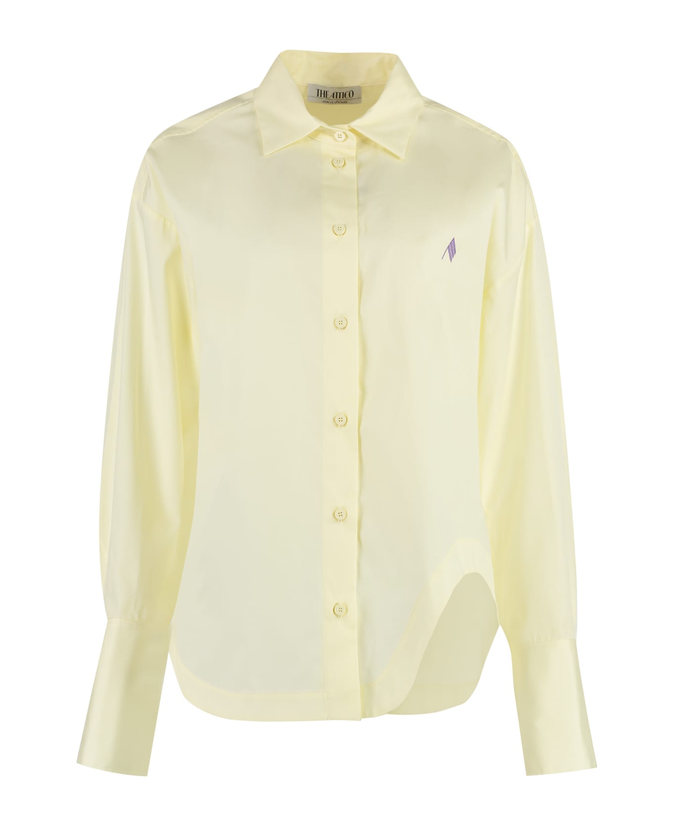 The Attico Eliza Cotton Shirt - Yellow