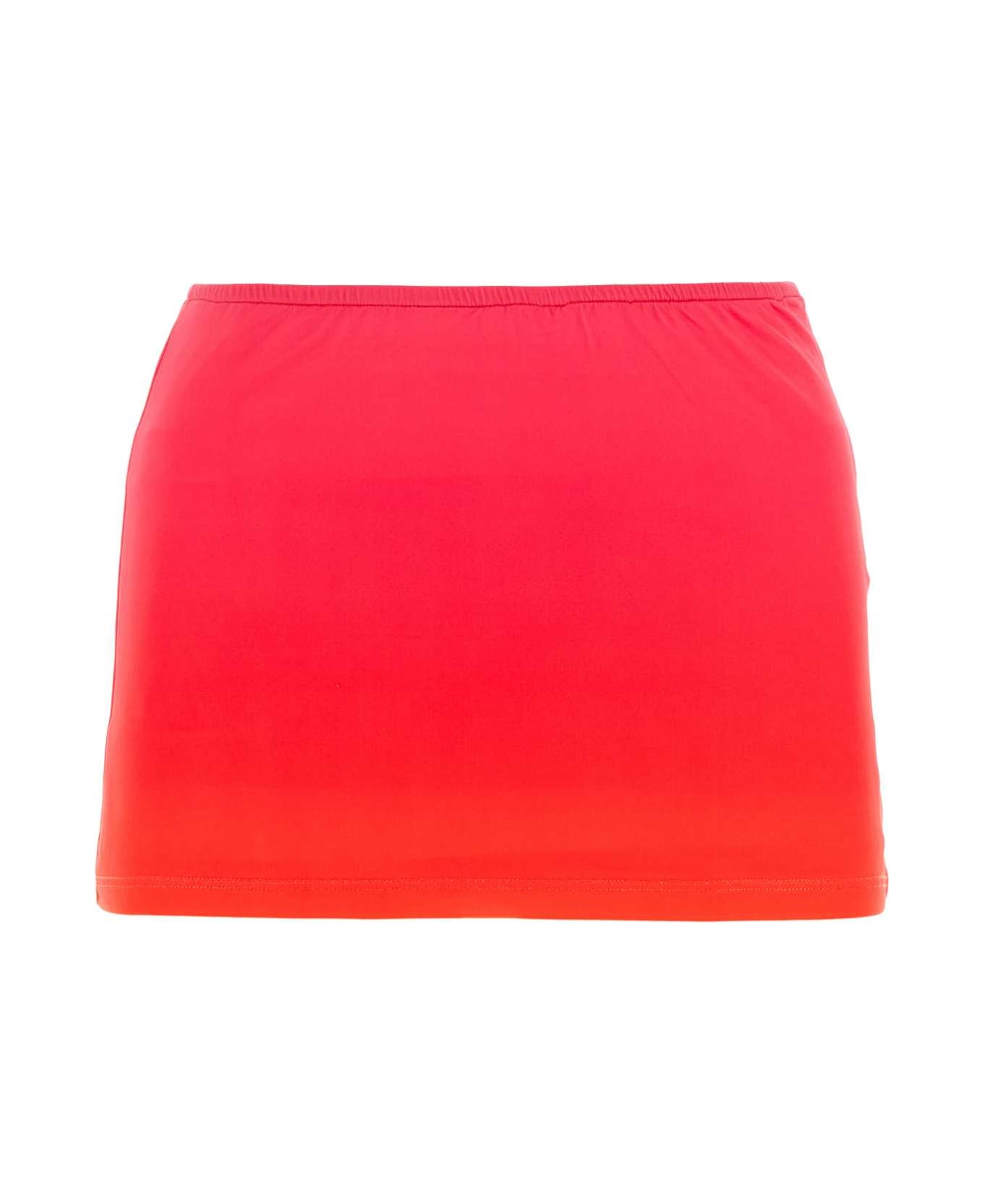 Gimaguas Two-tone Polyester Alba Miniskirt - PINK