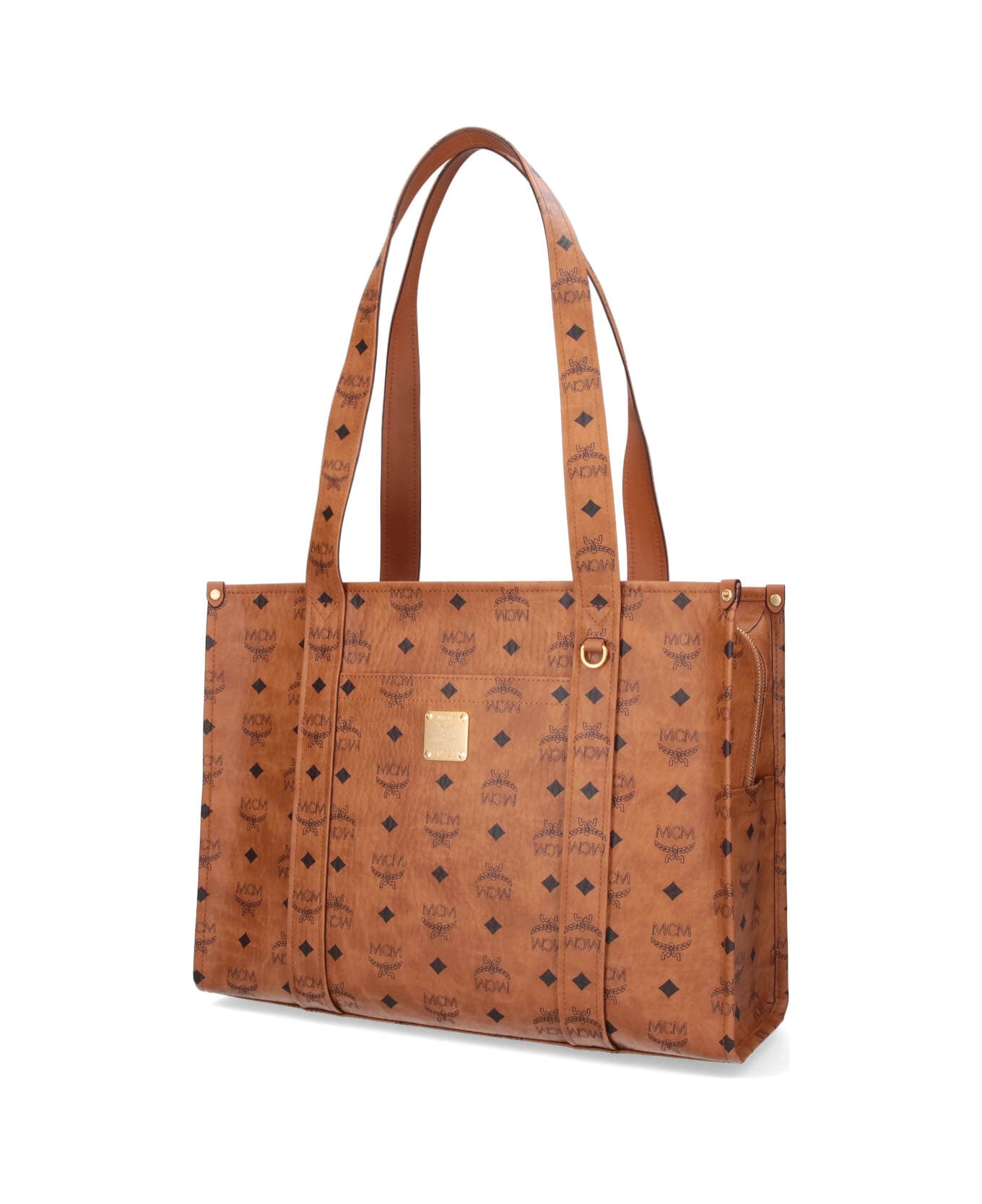 MCM 
aren
 Large Tote Bag - Brown トートバッグ