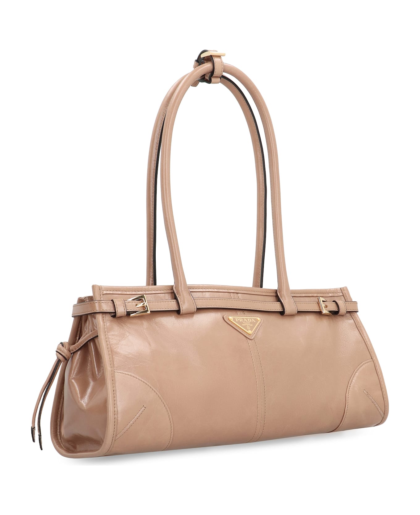 Prada Medium Leather Handbag - Camel