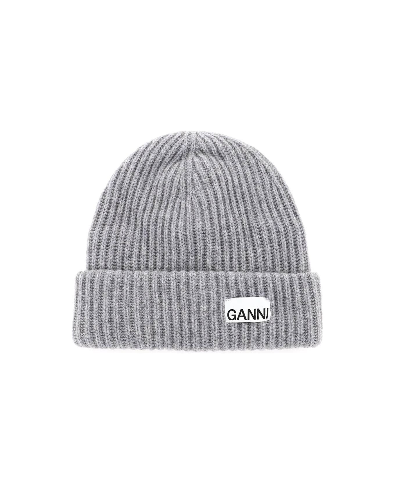Ganni Beanie Cap - Paloma Melange