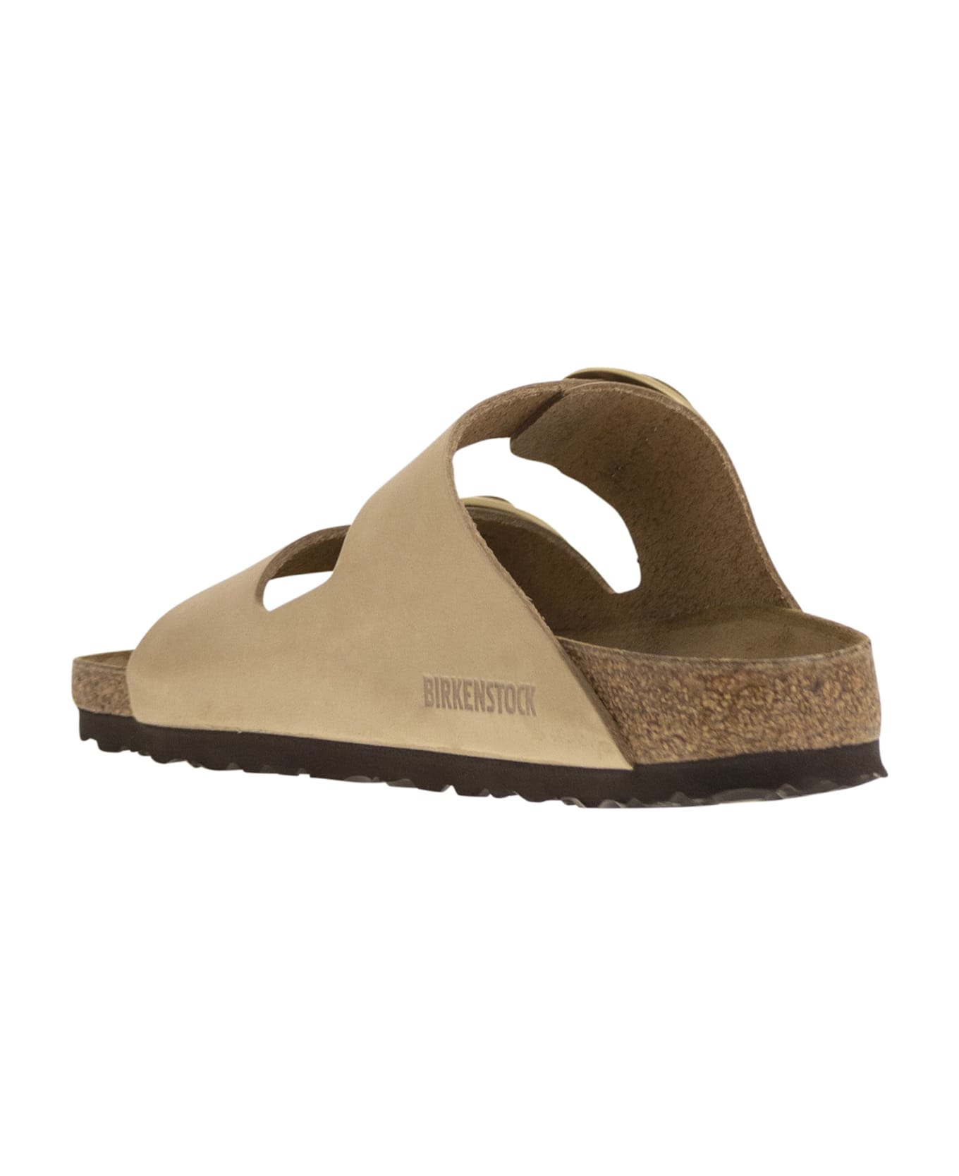 Birkenstock Arizona Leather With Double Buckle - Sand