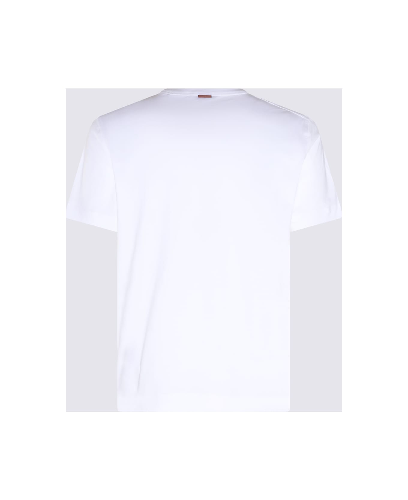 Zegna White Cotton T-shirt - White