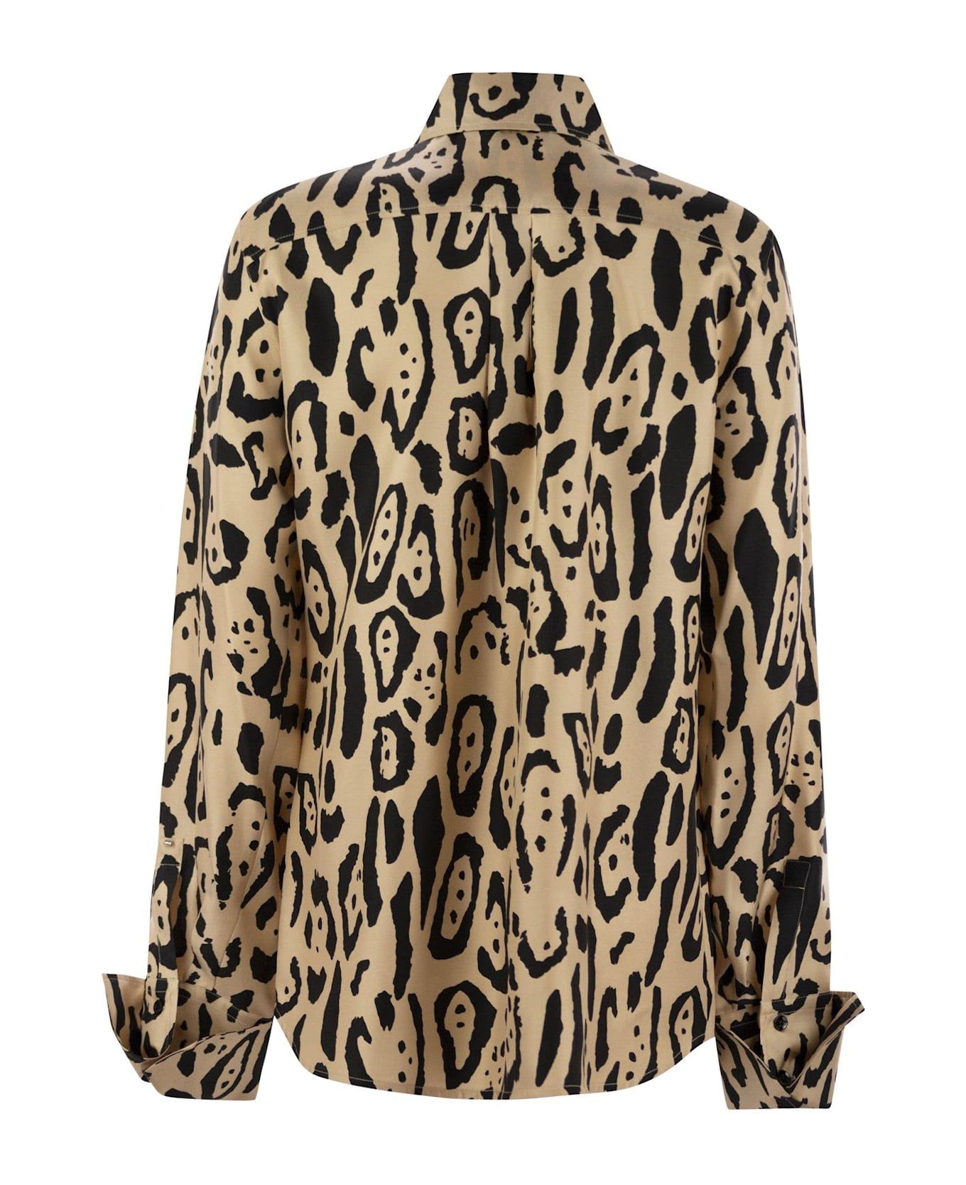 SportMax Armony Animal Patterned Long-sleeved Shirt - Multicolore