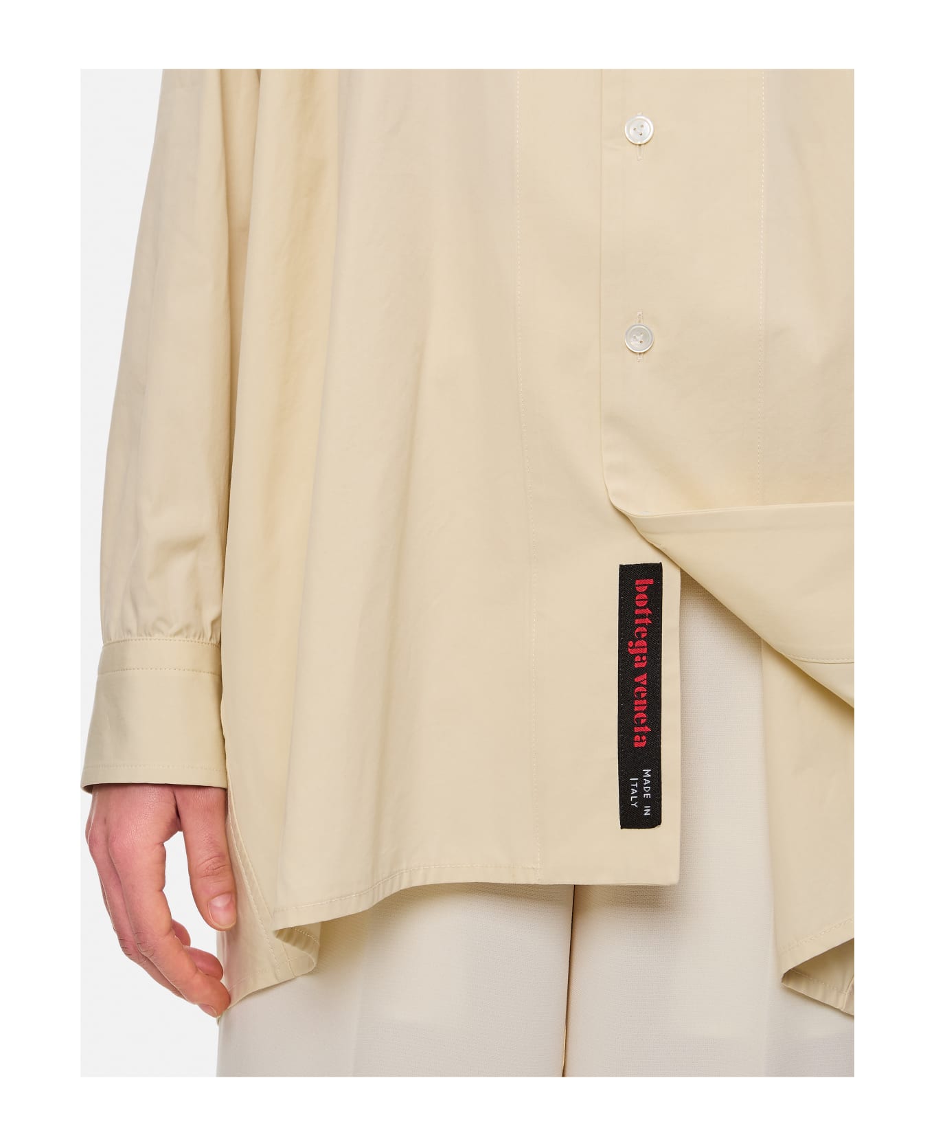 Bottega cloth Veneta Popeline Over Shirt - Beige