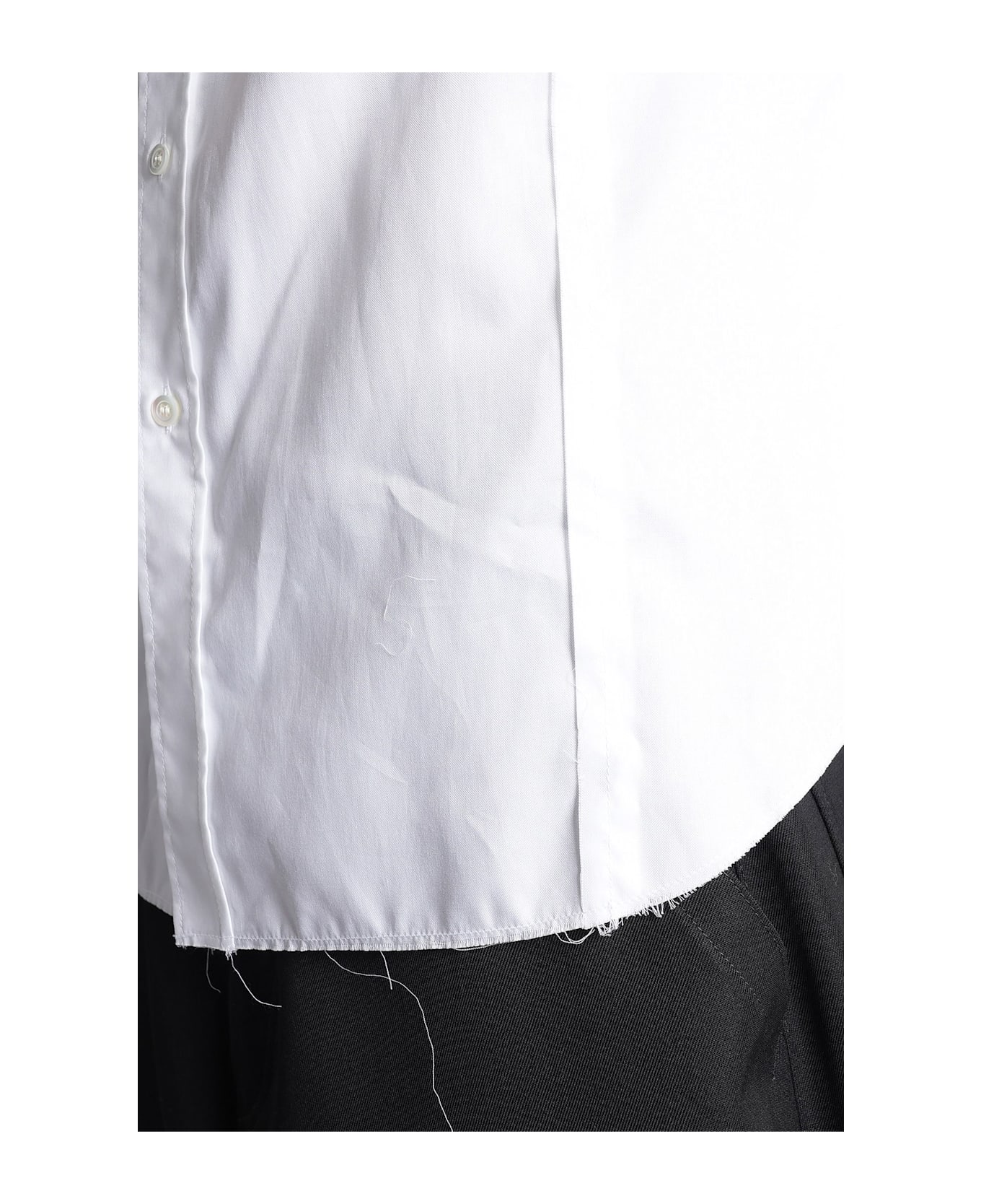 Maison Margiela Shirt In White Cotton - white