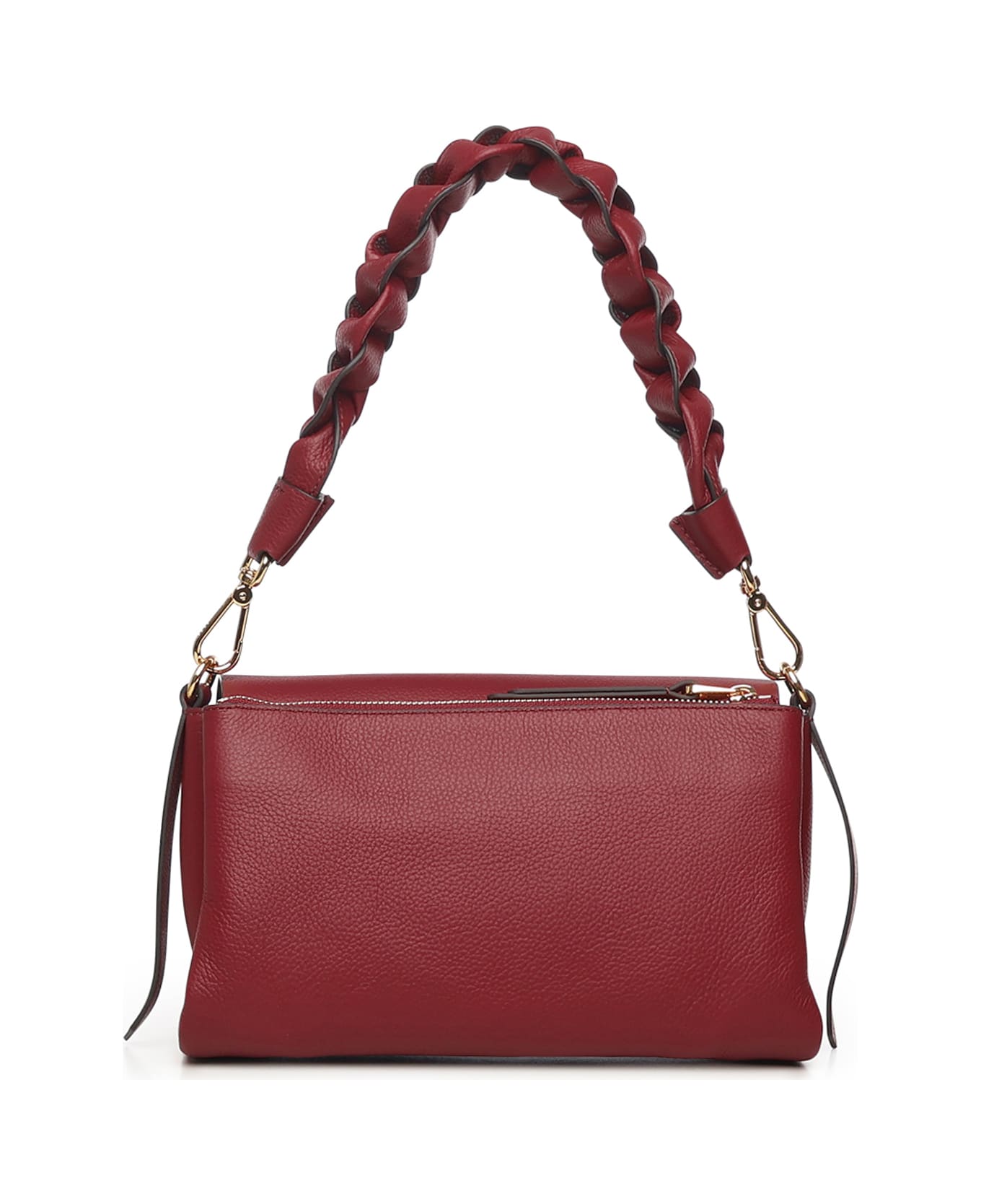 Coccinelle Boheme Leather Bag - RIBES/PRUNE