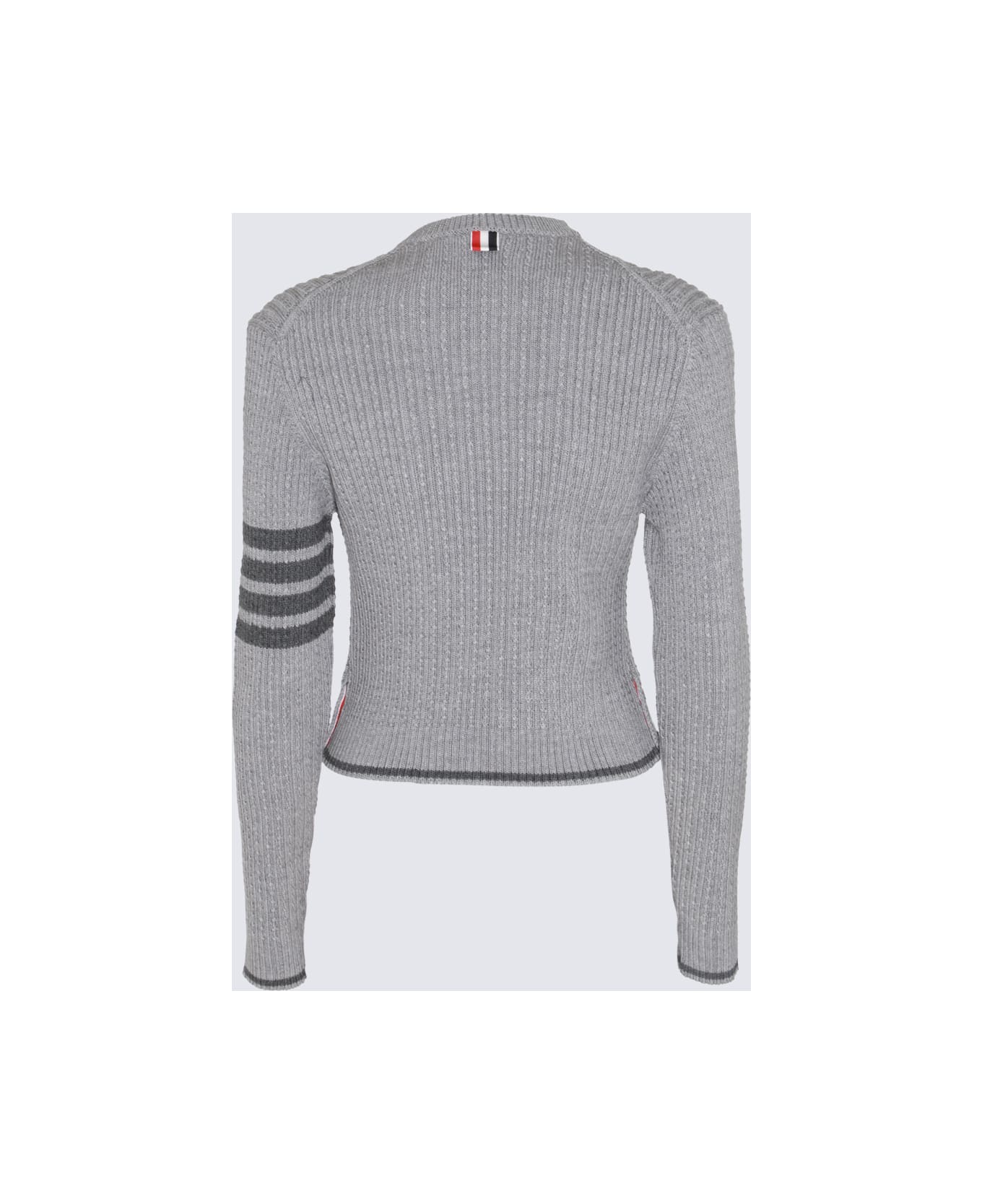 Thom Browne Grey Wool Knitwear - LT GREY