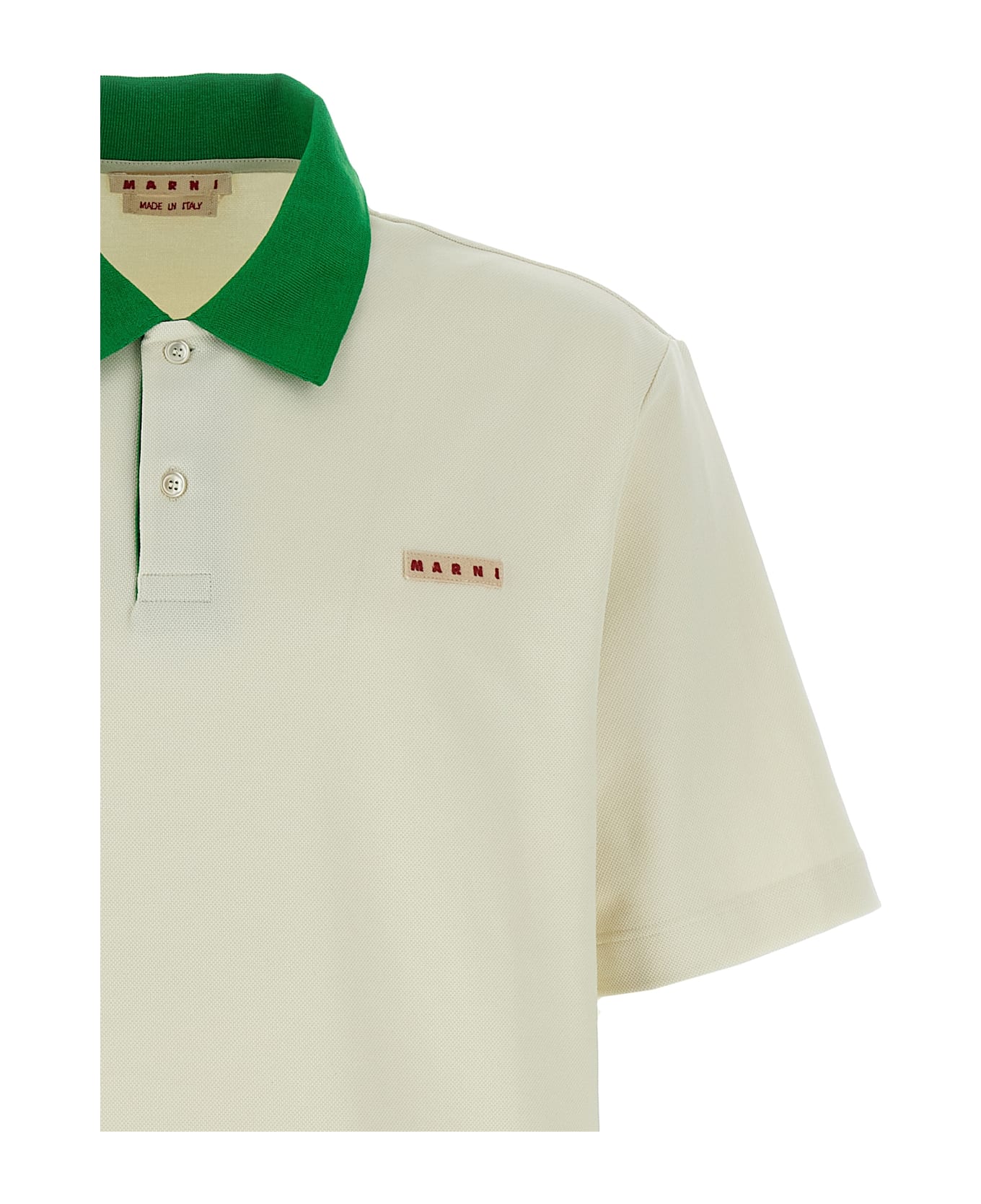 Marni Logo Patch Polo Shirt - Multicolor