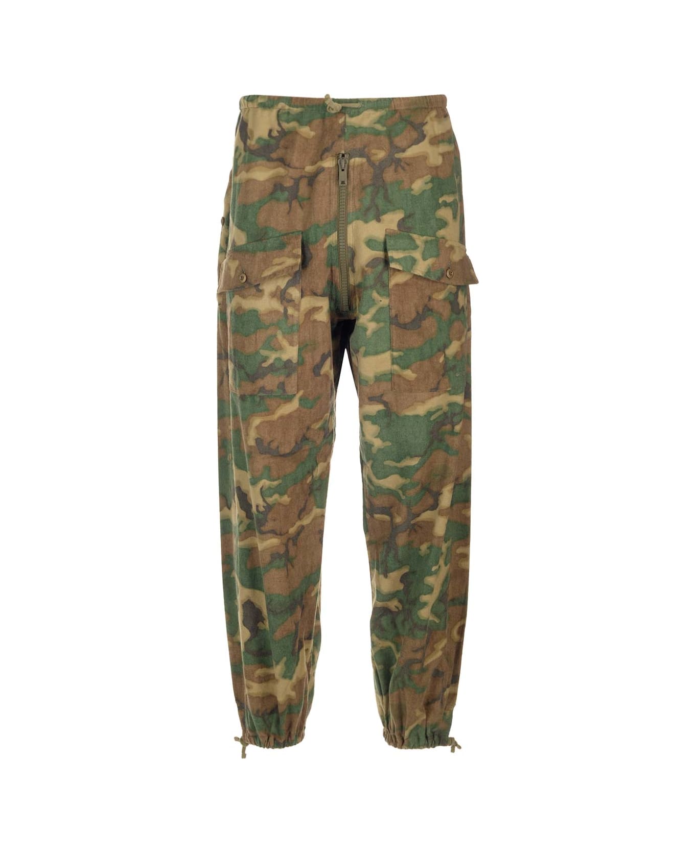Givenchy Camouflage Cargo Trousers - Brown