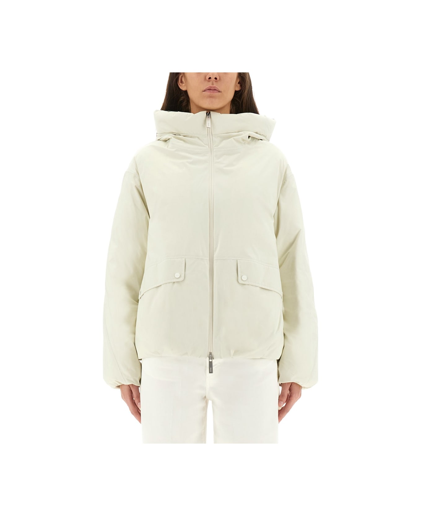 Herno Laminar Goretex Jacket With Hood - IVORY