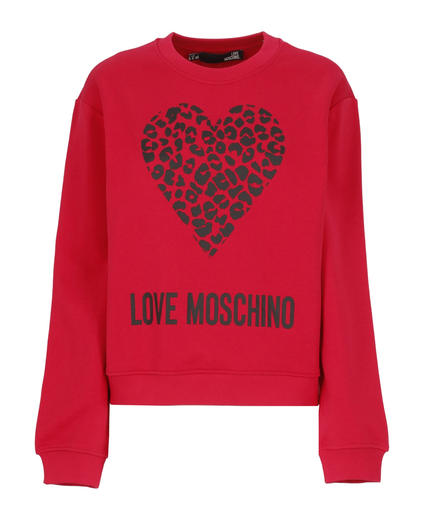 Love Moschino Sweatshirt With Logo - Cherry