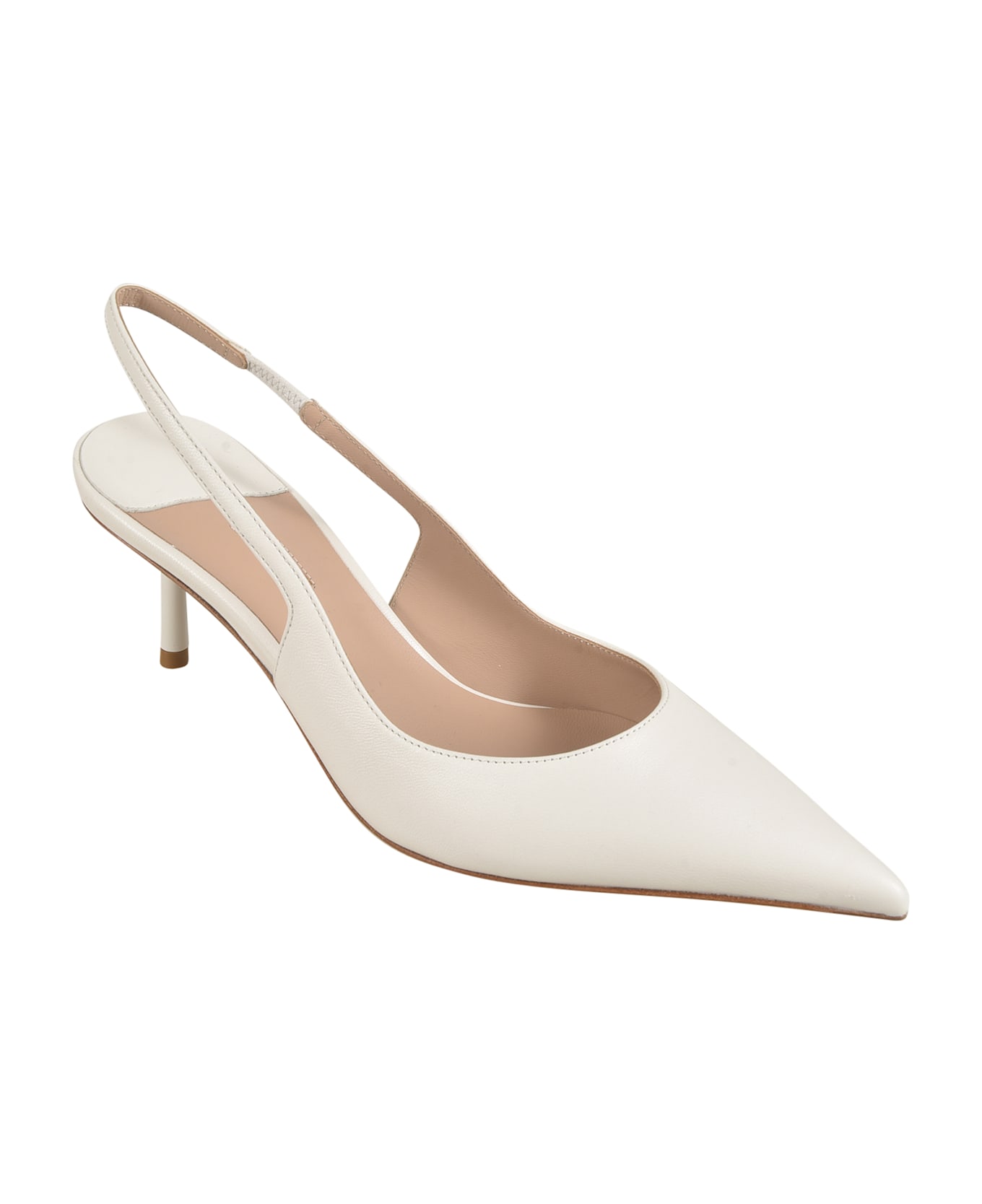 Le Silla Back Strap Pumps - White