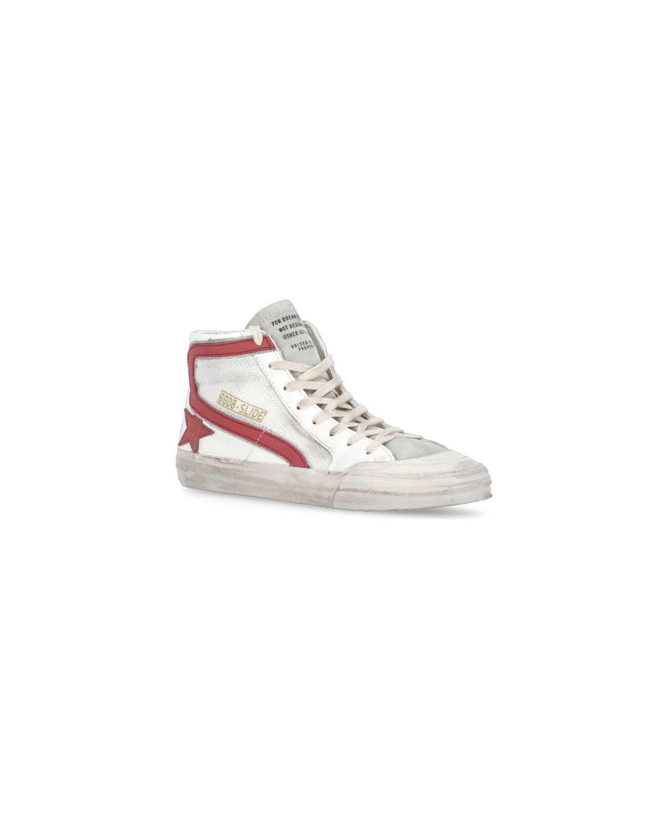 Golden Goose Slice Double Quarter Penstar Sneakers - White