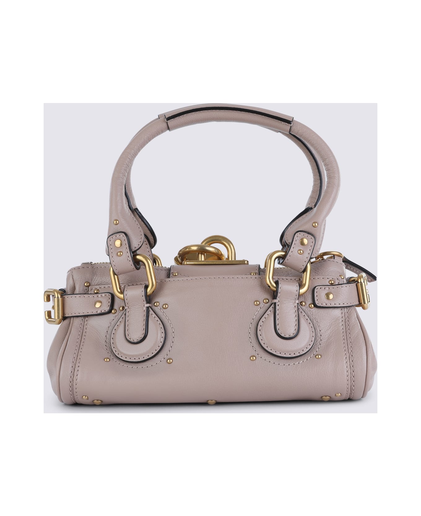 Chloé Earthy Pink Leather Paddington Top Handle Bag - EARTHY PINK