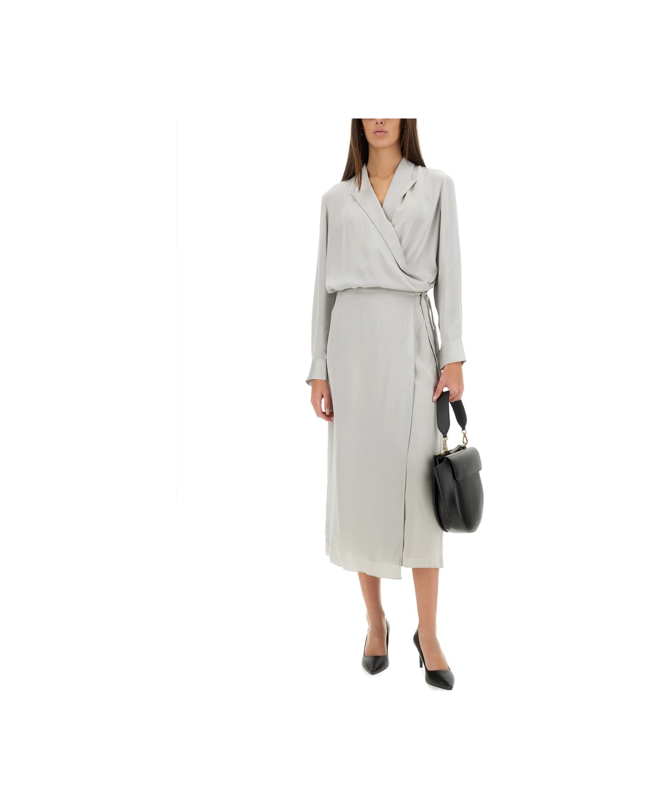 Theory Silk Skirt - GREY