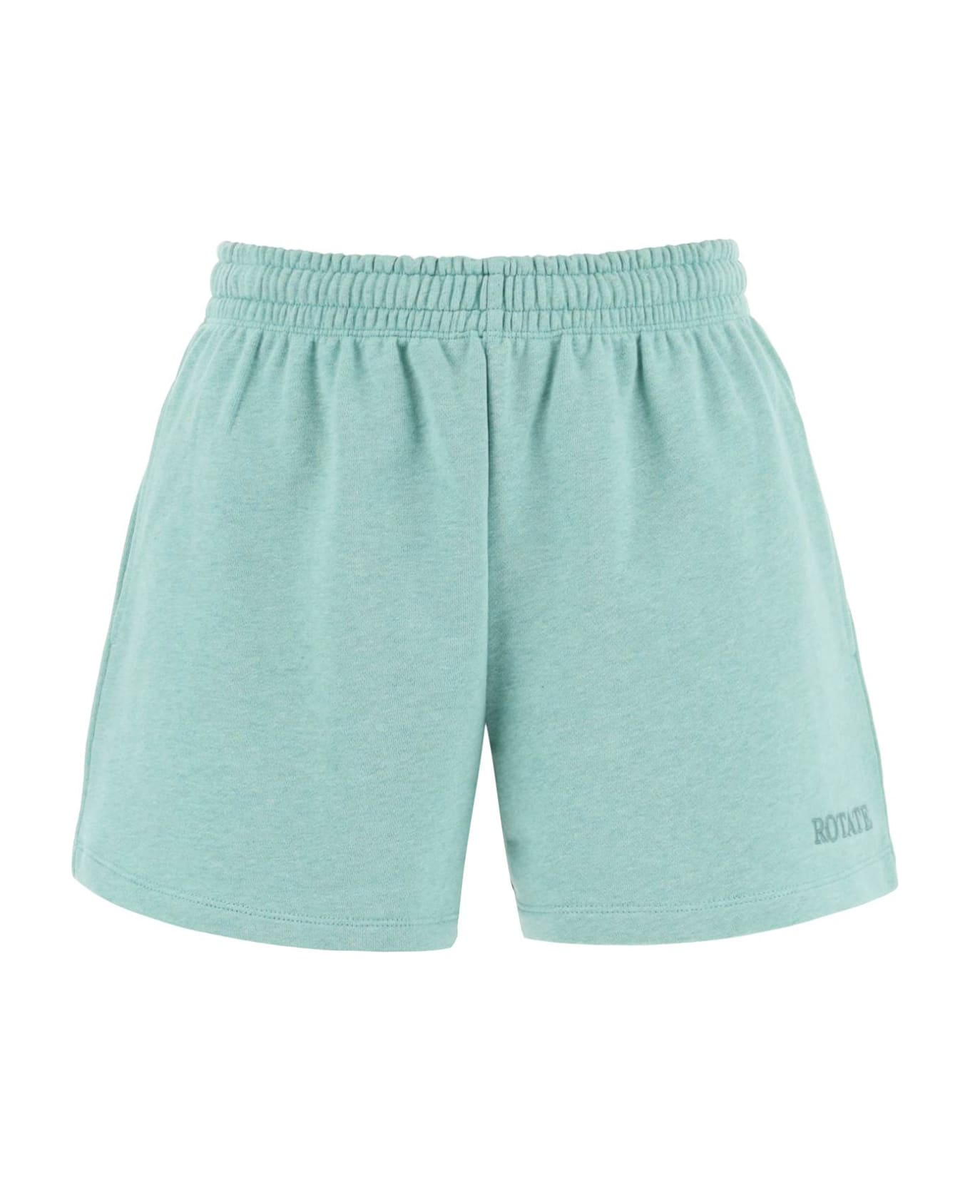 Rotate by Birger Christensen Organic Cotton Sports Shorts - Granite Green (Green)
