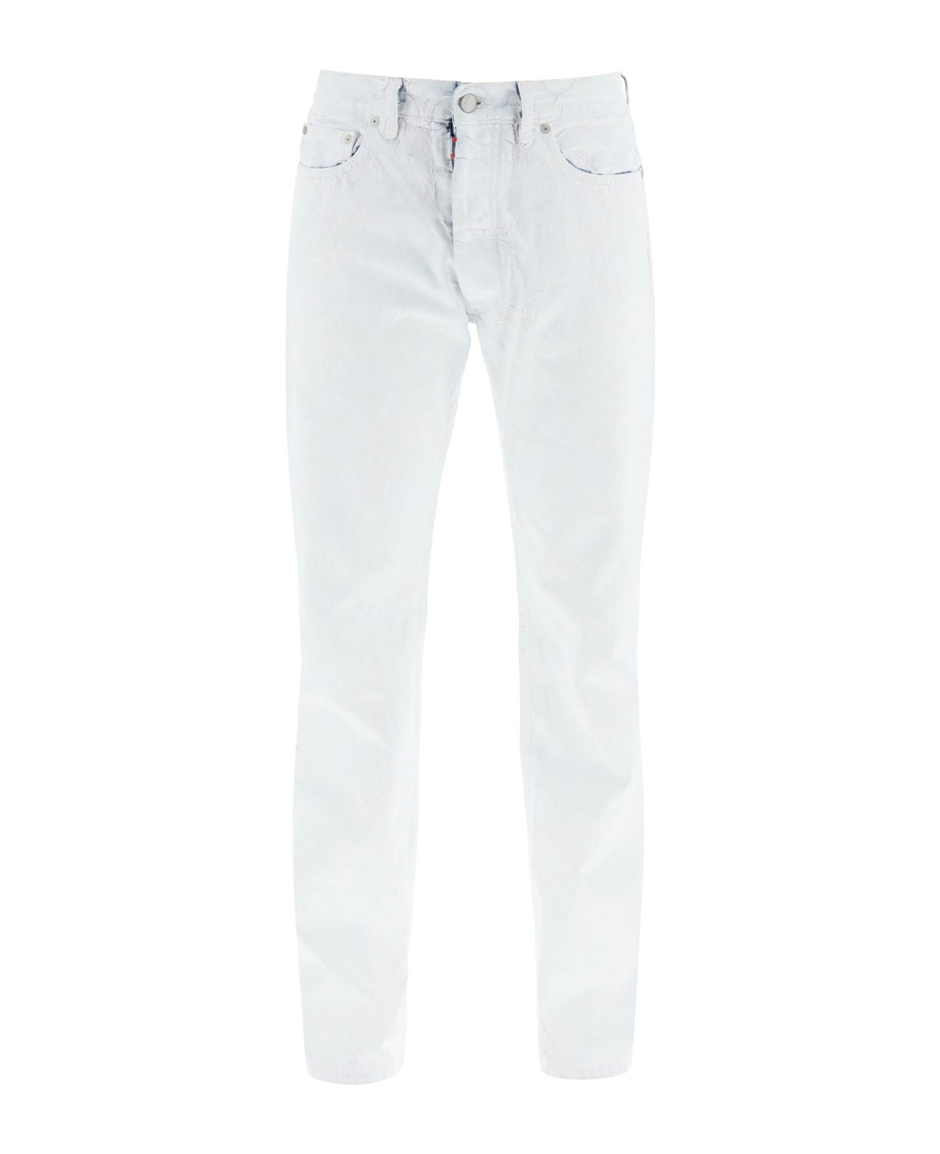 Maison Margiela Paint Effect Denim Jeans - WHITE PAINT (White)