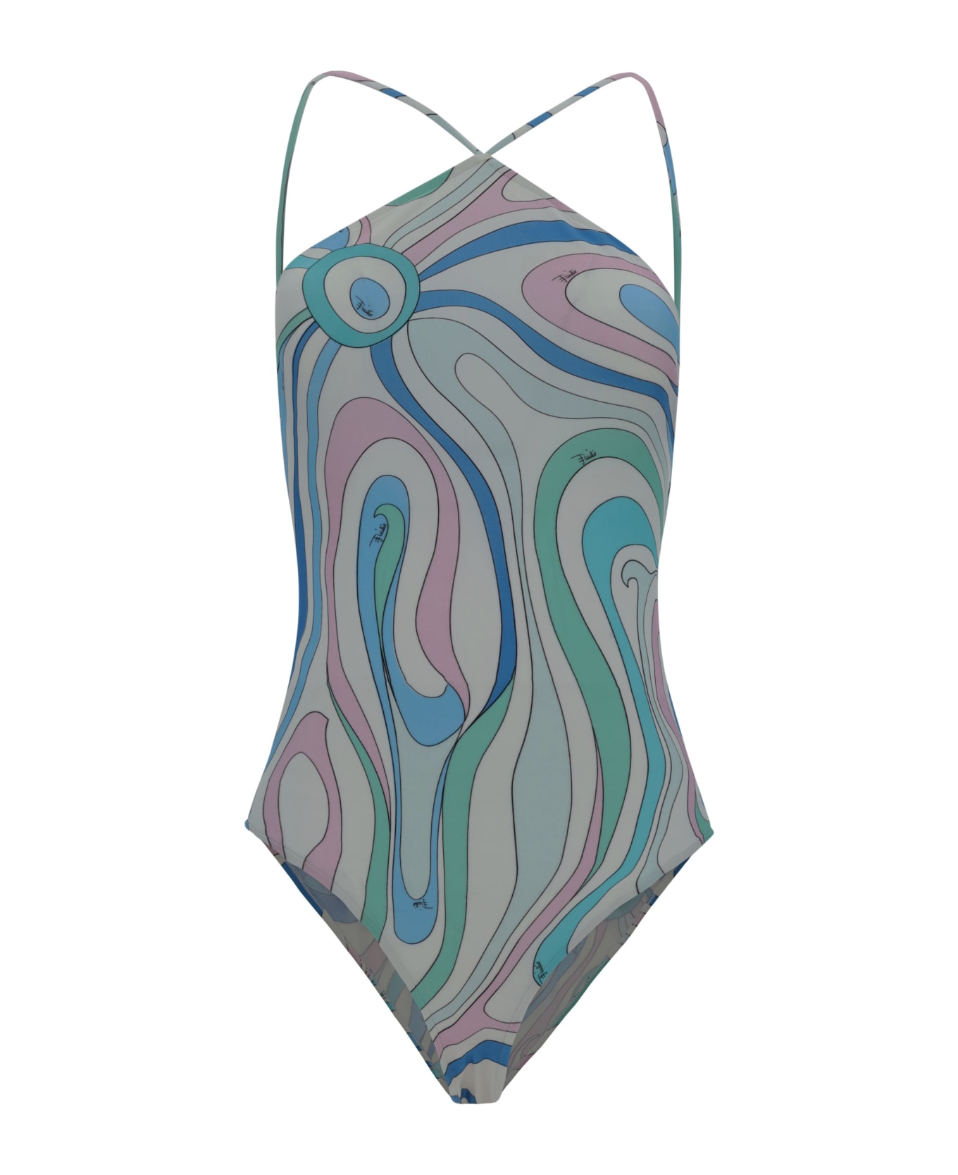Pucci Vivara Swimsuit - Clear Blue