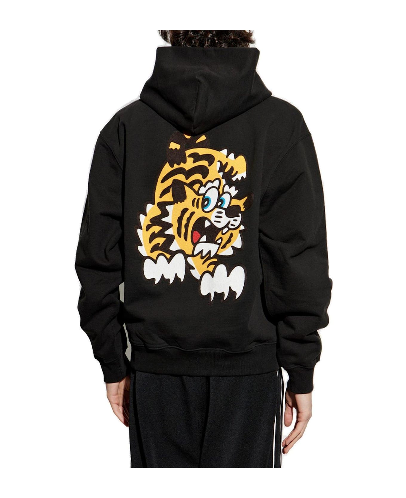 Kenzo X Verdy Embroidered Long Sleeved Hoodie - BLACK