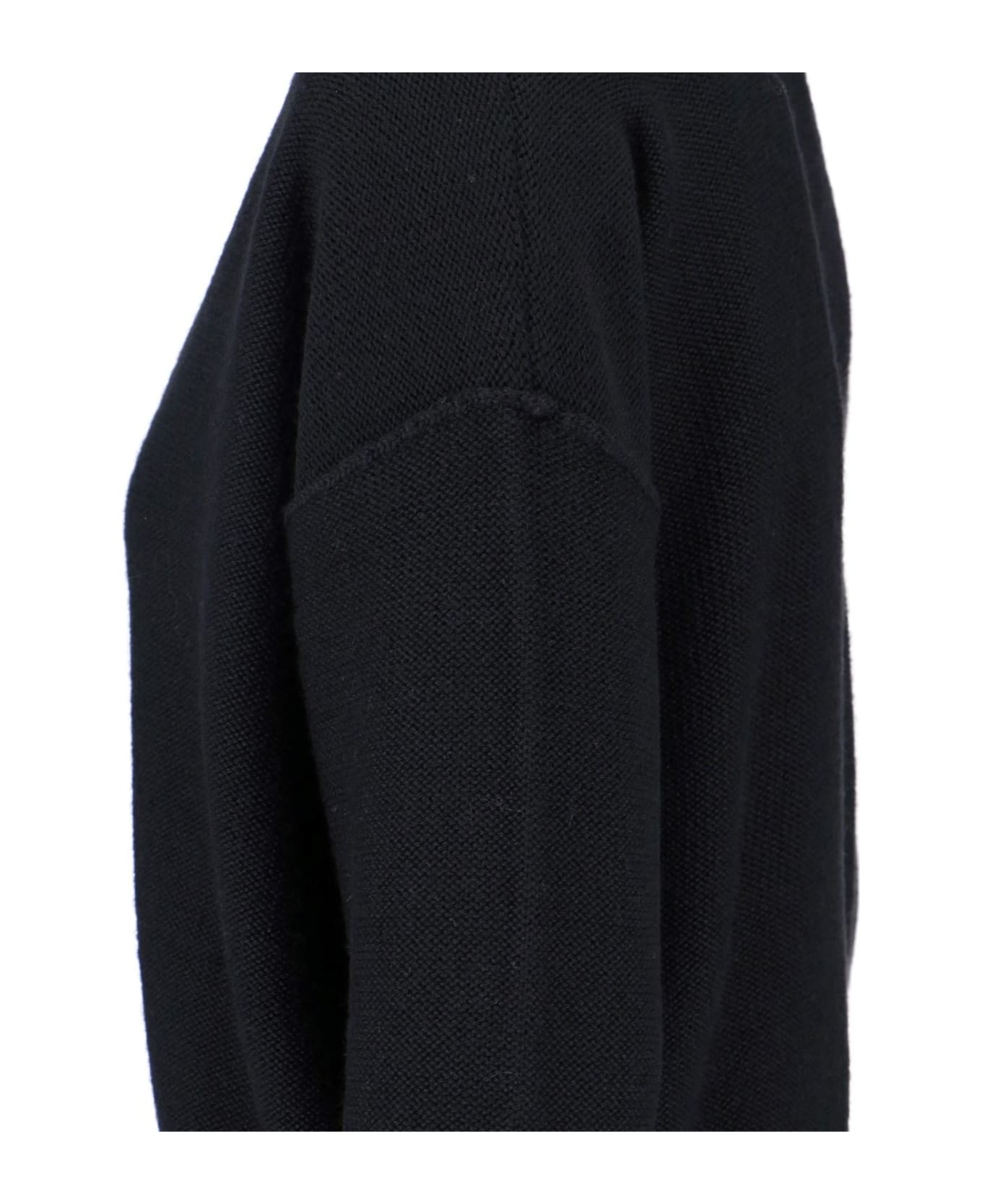 MM6 Maison Margiela Destroyed Cardigan - Black