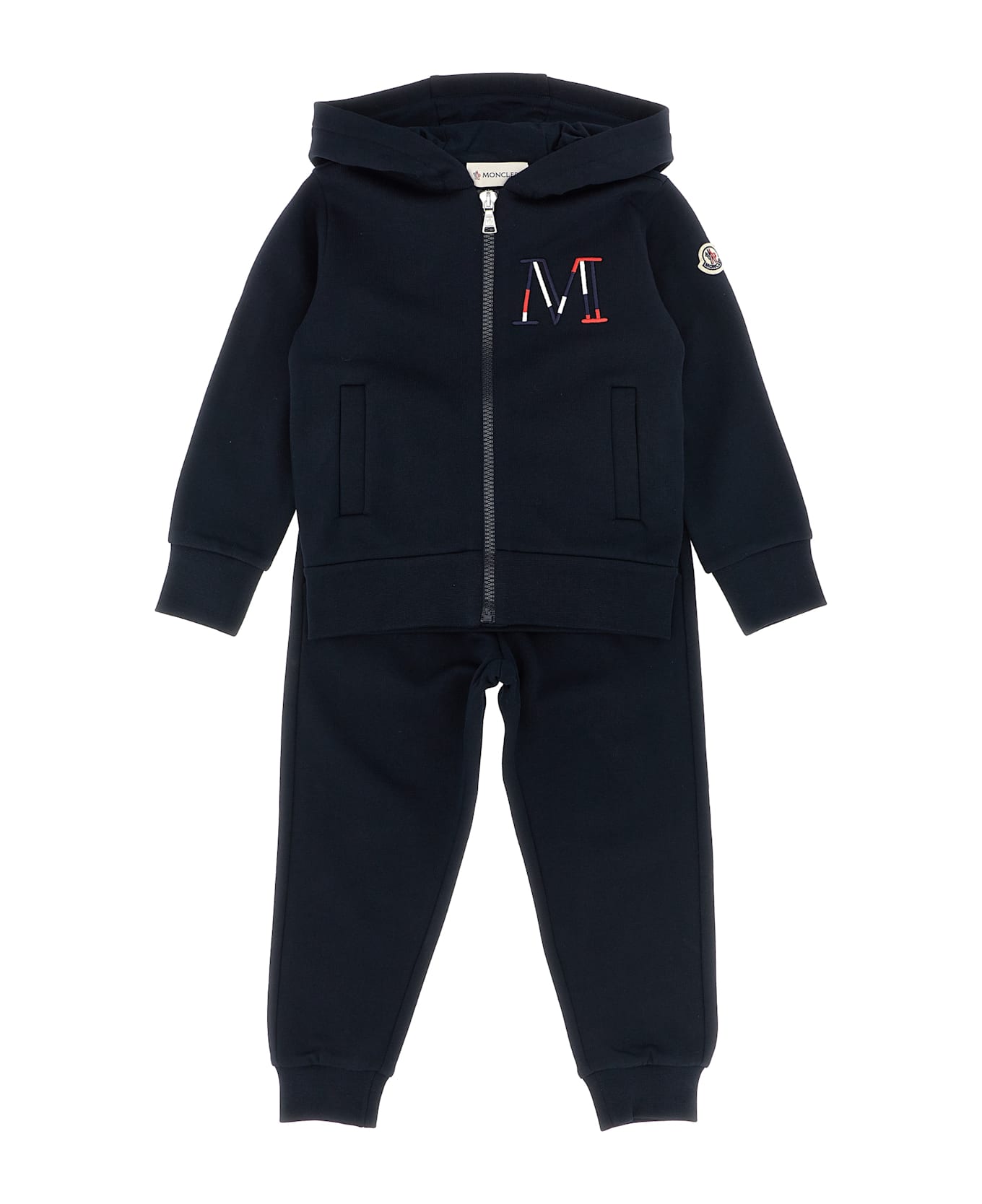 Moncler Logo Embroidery Sweatshirt + Joggers - Blue