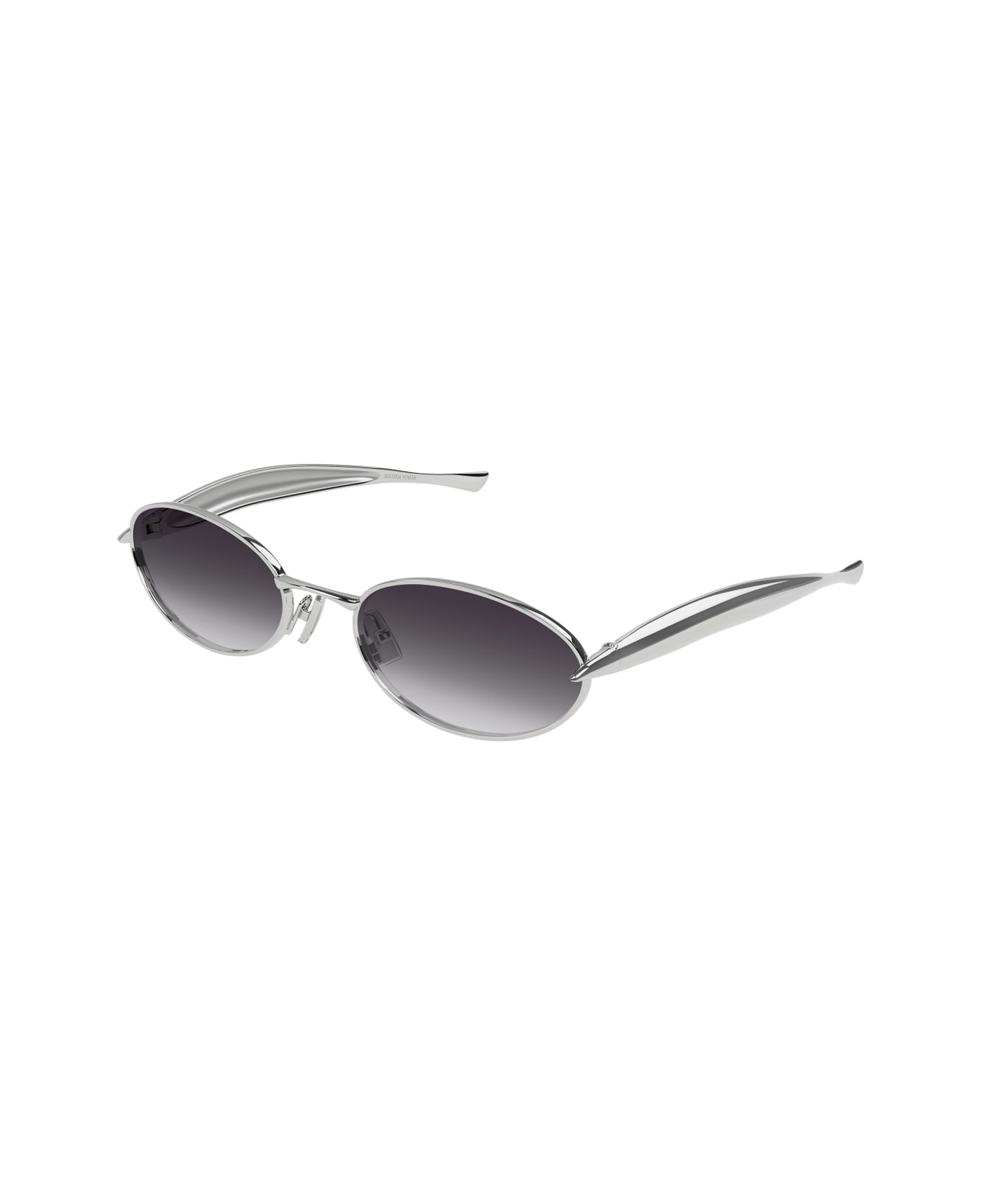 Bottega Veneta Eyewear Bottega Veneta Bv1386s Linea Signature Icons 003 Silver Grey Sunglasses - Argento