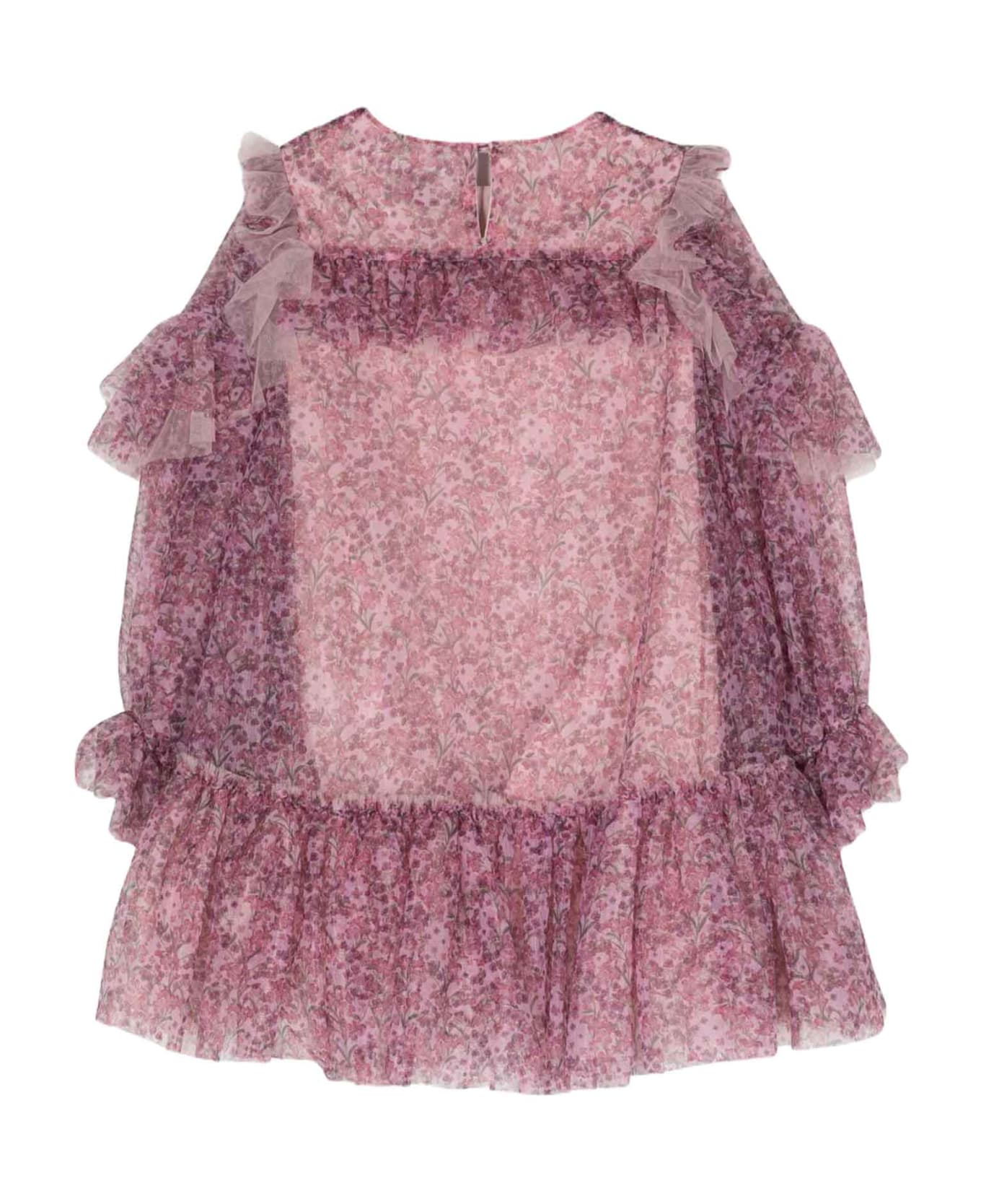 Simonetta Multicolor Dress Girl - Multicolor ワンピース＆ドレス