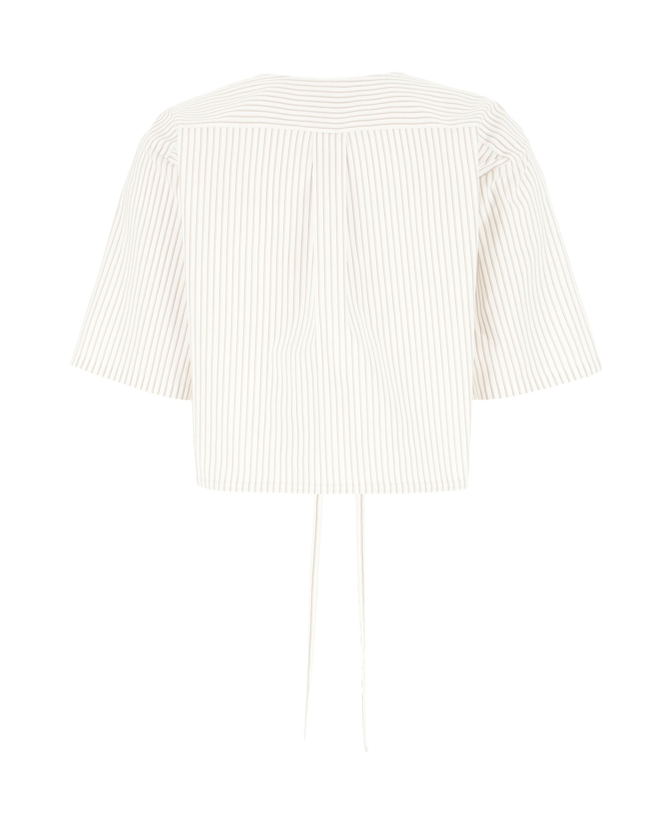 Fendi Printed Poplin Shirt - CREAM