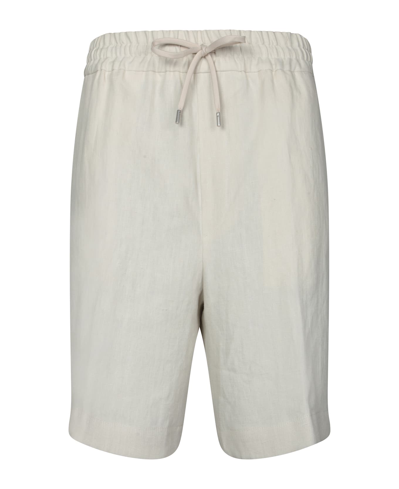 Lardini Beige Linen Bermuda Shorts - Beige