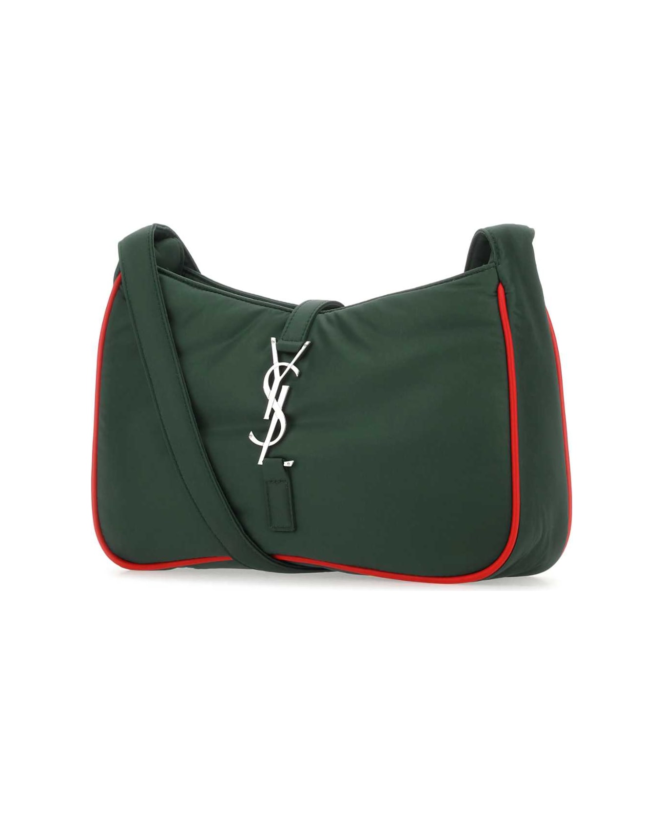 Saint Laurent Dark Green Econylâ® Le 5 ã 7 Shoulder Bag - Multicolor