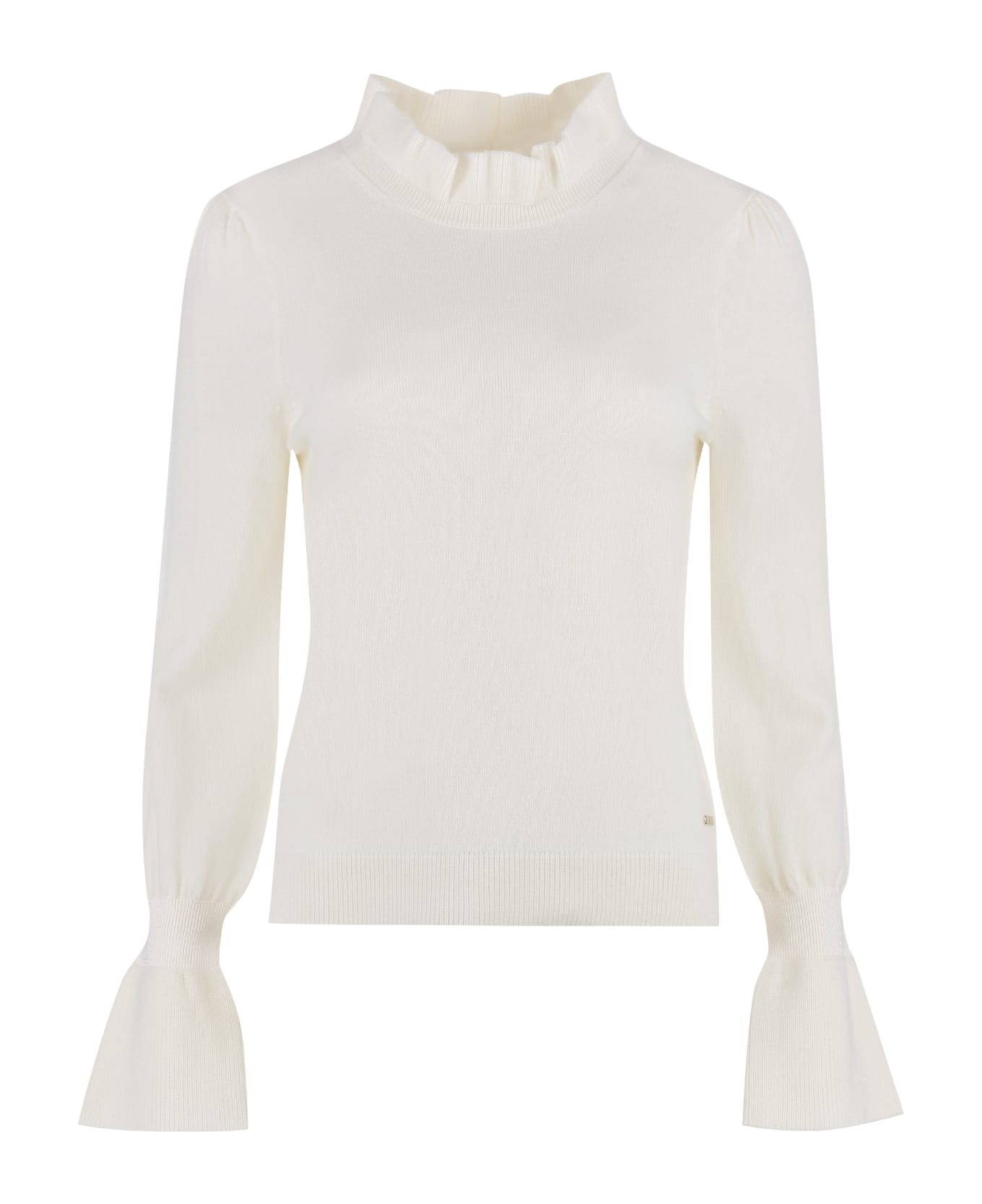 Hugo Boss Ribbed Cashmere And Wool Sweater - Ivory