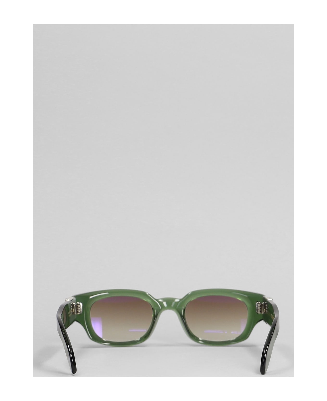 Cutler and Gross The Great Frog Sunglasses In Green Acetate - green