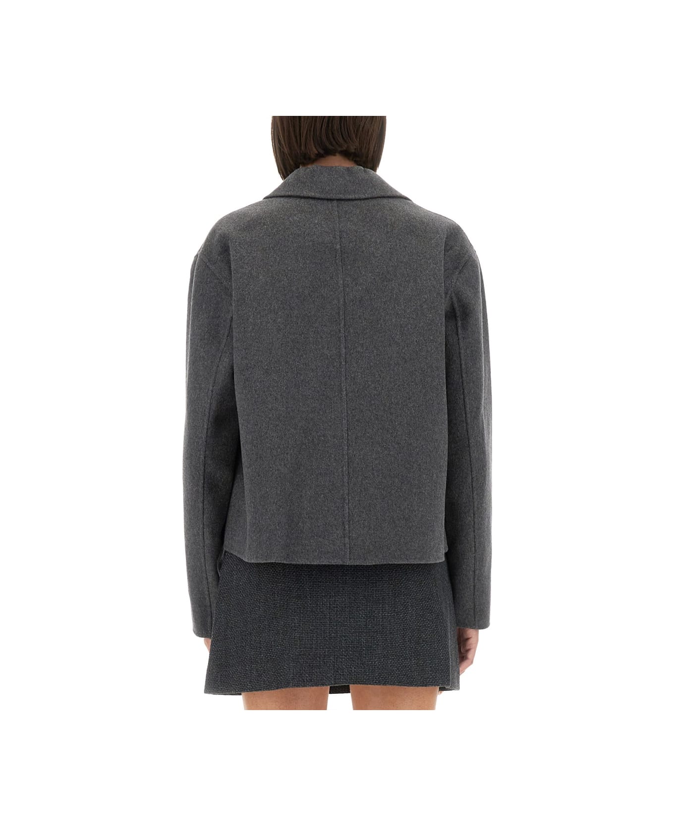 Theory Cropped Jacket - GREY