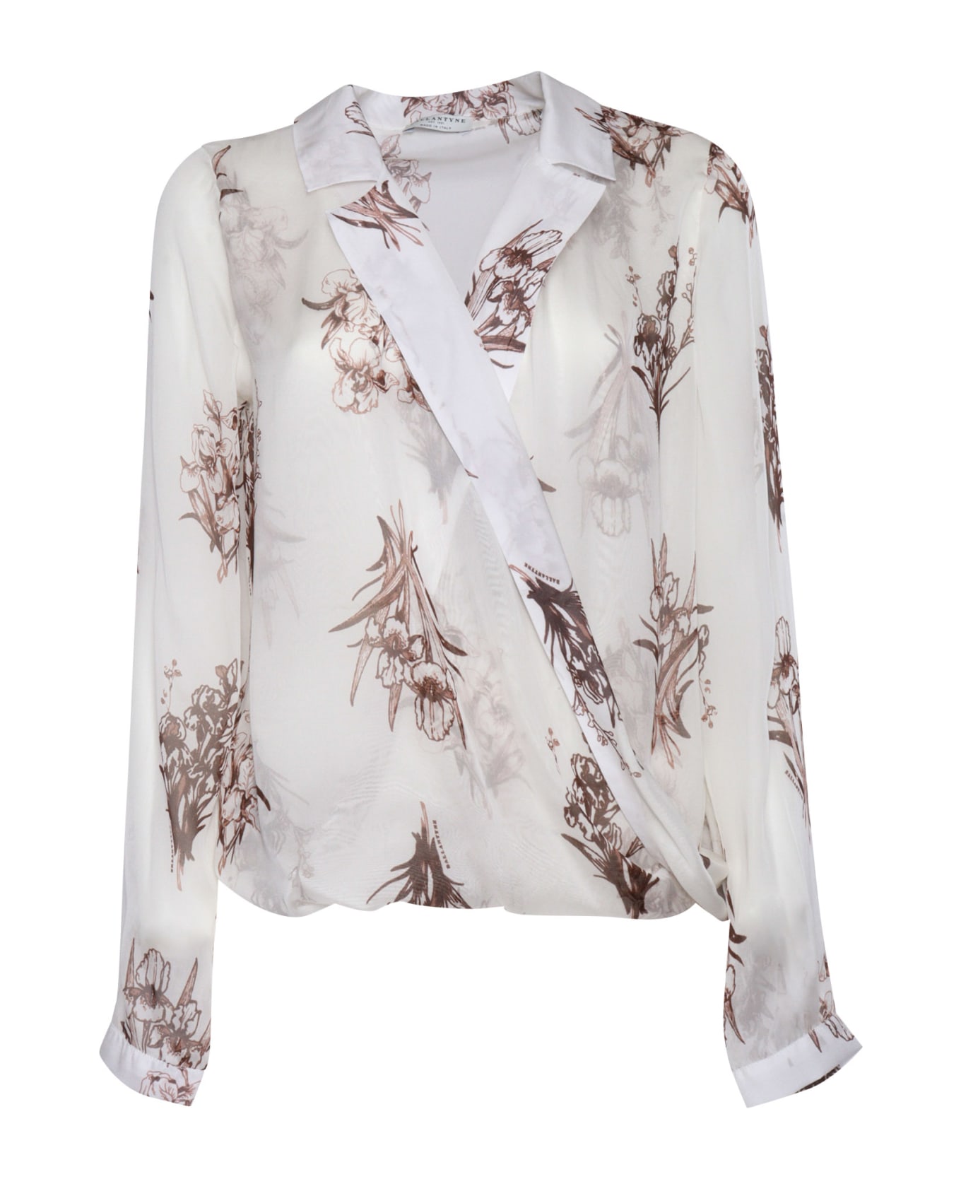 Ballantyne Printed Silk Shirt - WHITE