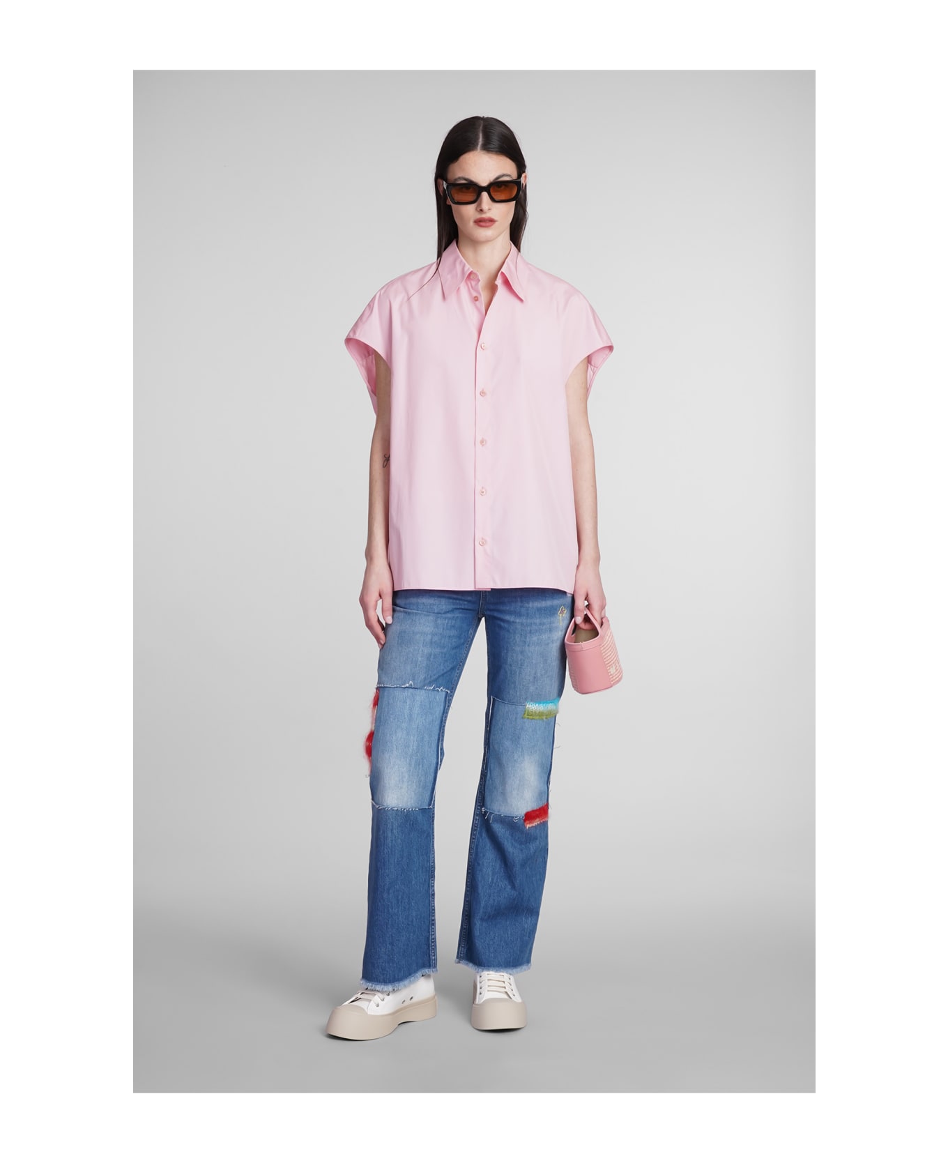 Marni Jeans In Blue Cotton - BLUE MIX
