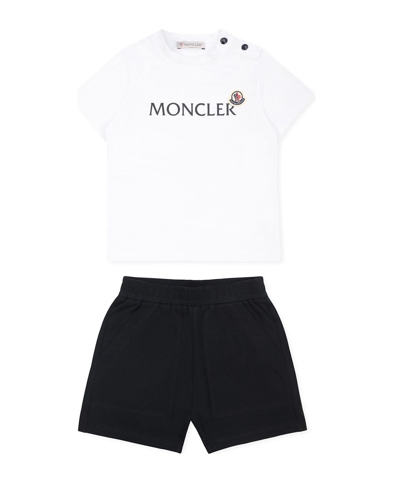 Moncler Multicolor Suit For Baby Boy With Logo - Multicolor