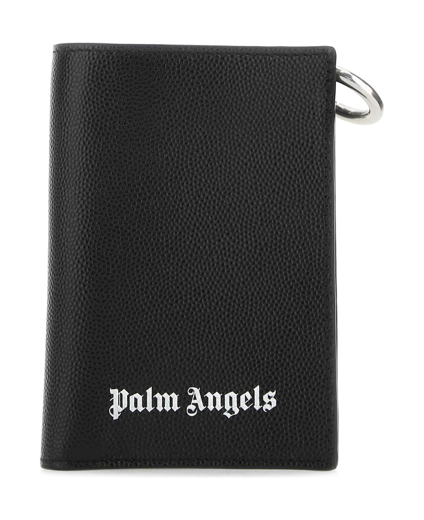 Palm Angels Black Leather Wallet - 1001 財布