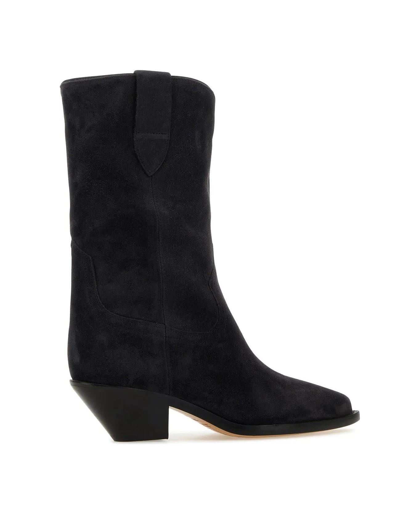 Isabel Marant Slate Suede Ankle Boots - Black